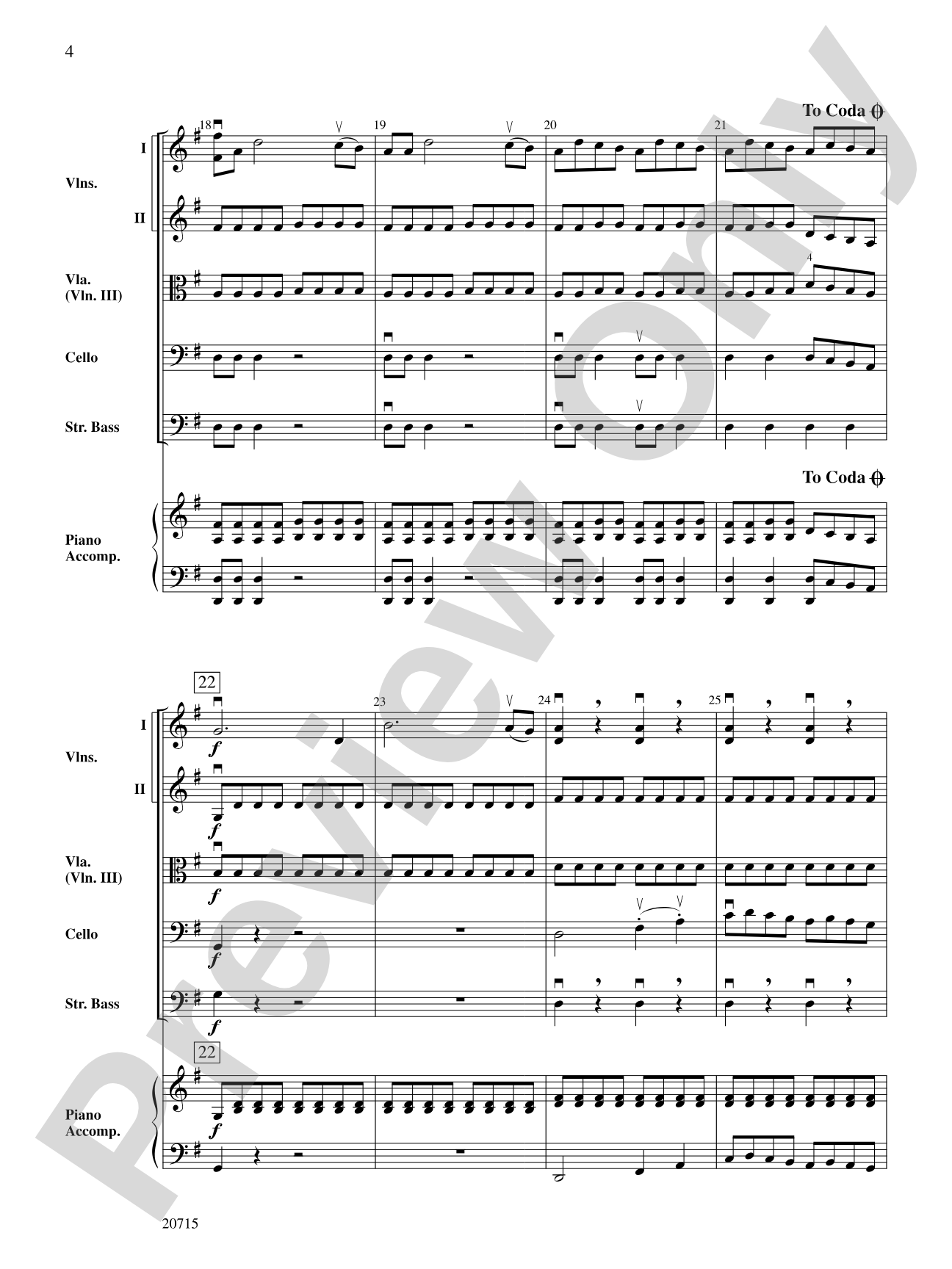 Finale (from Symphony No. 5): String Orchestra Conductor Score & Parts
