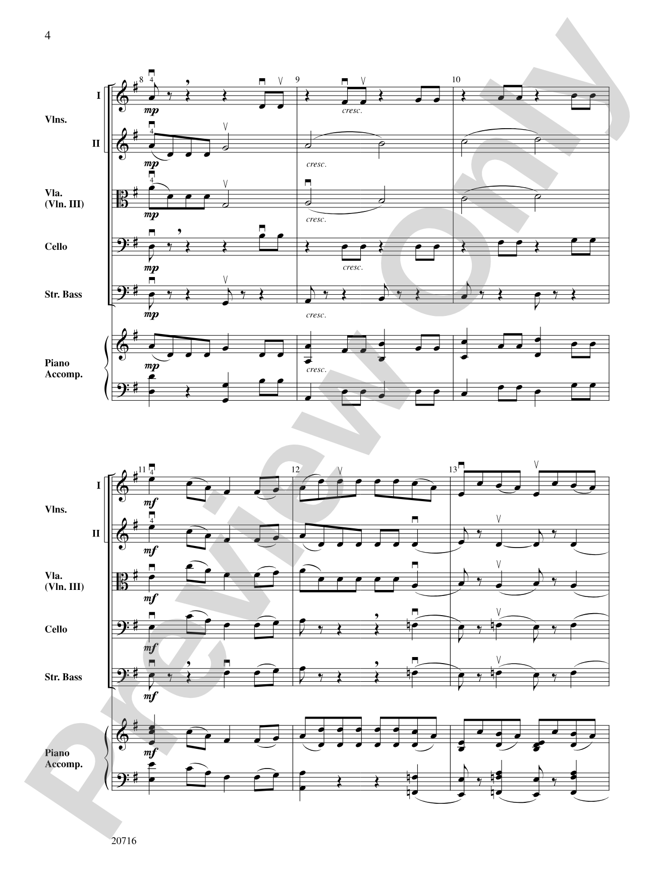 Anvil Chorus (from Il Trovatore): String Orchestra Conductor Score & Parts