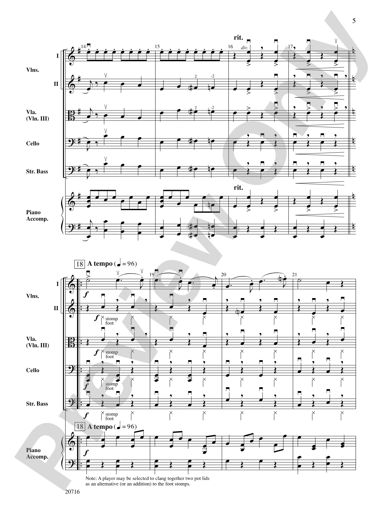 Anvil Chorus (from Il Trovatore): String Orchestra Conductor Score & Parts