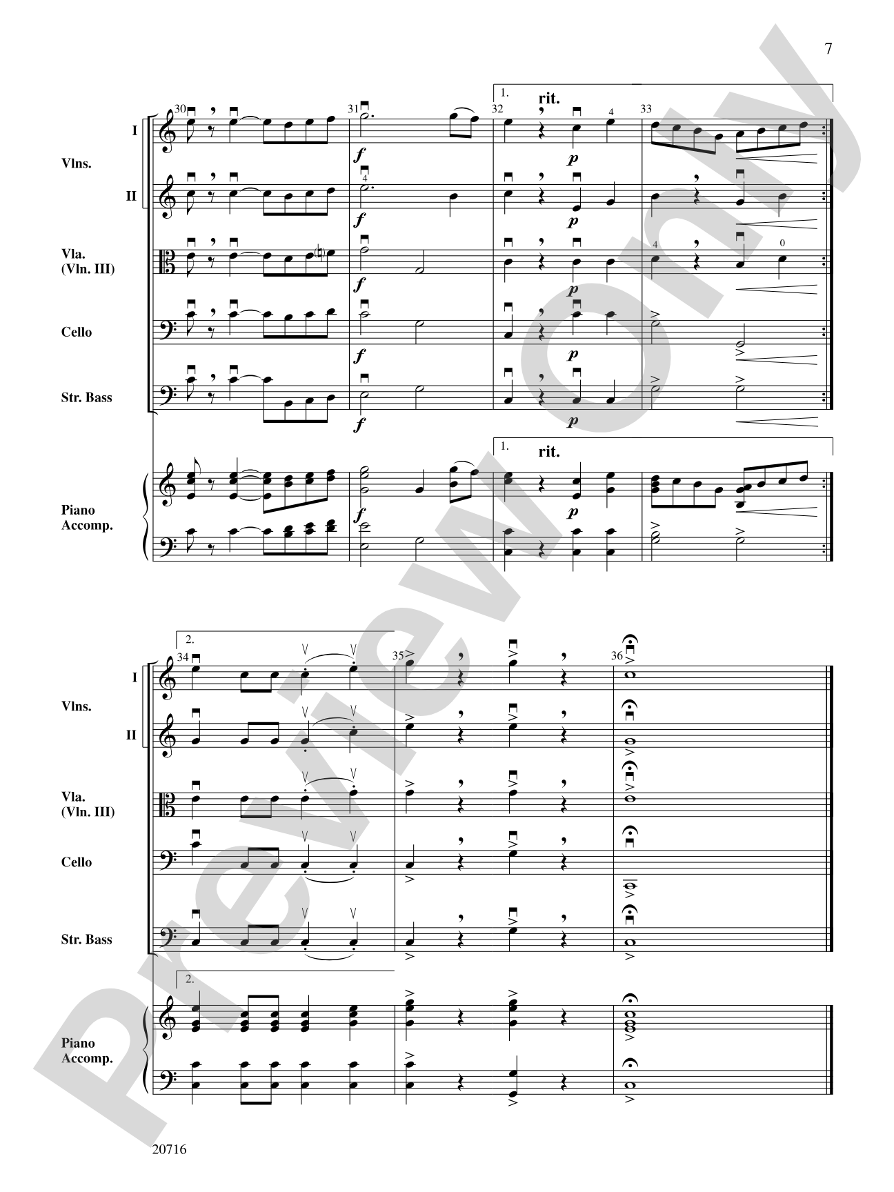 Anvil Chorus (from Il Trovatore): String Orchestra Conductor Score & Parts
