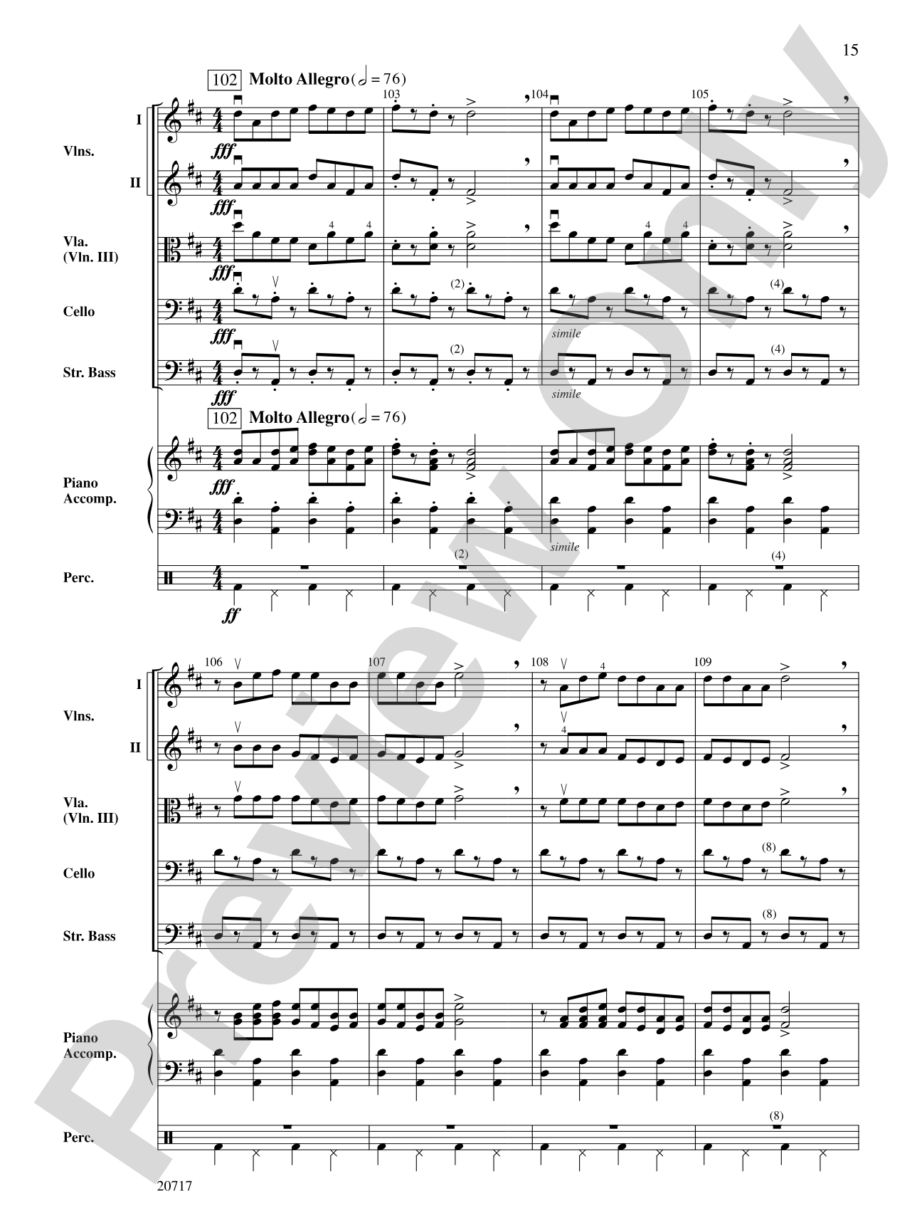1812 Overture: String Orchestra Conductor Score & Parts