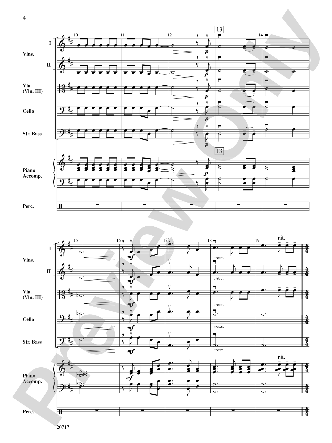 1812 Overture: String Orchestra Conductor Score & Parts