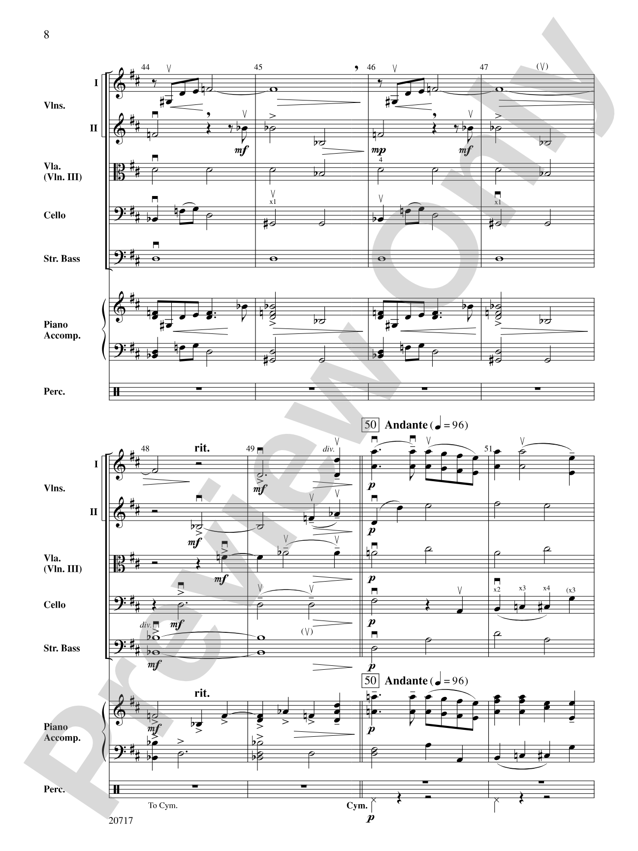 1812 Overture: String Orchestra Conductor Score & Parts