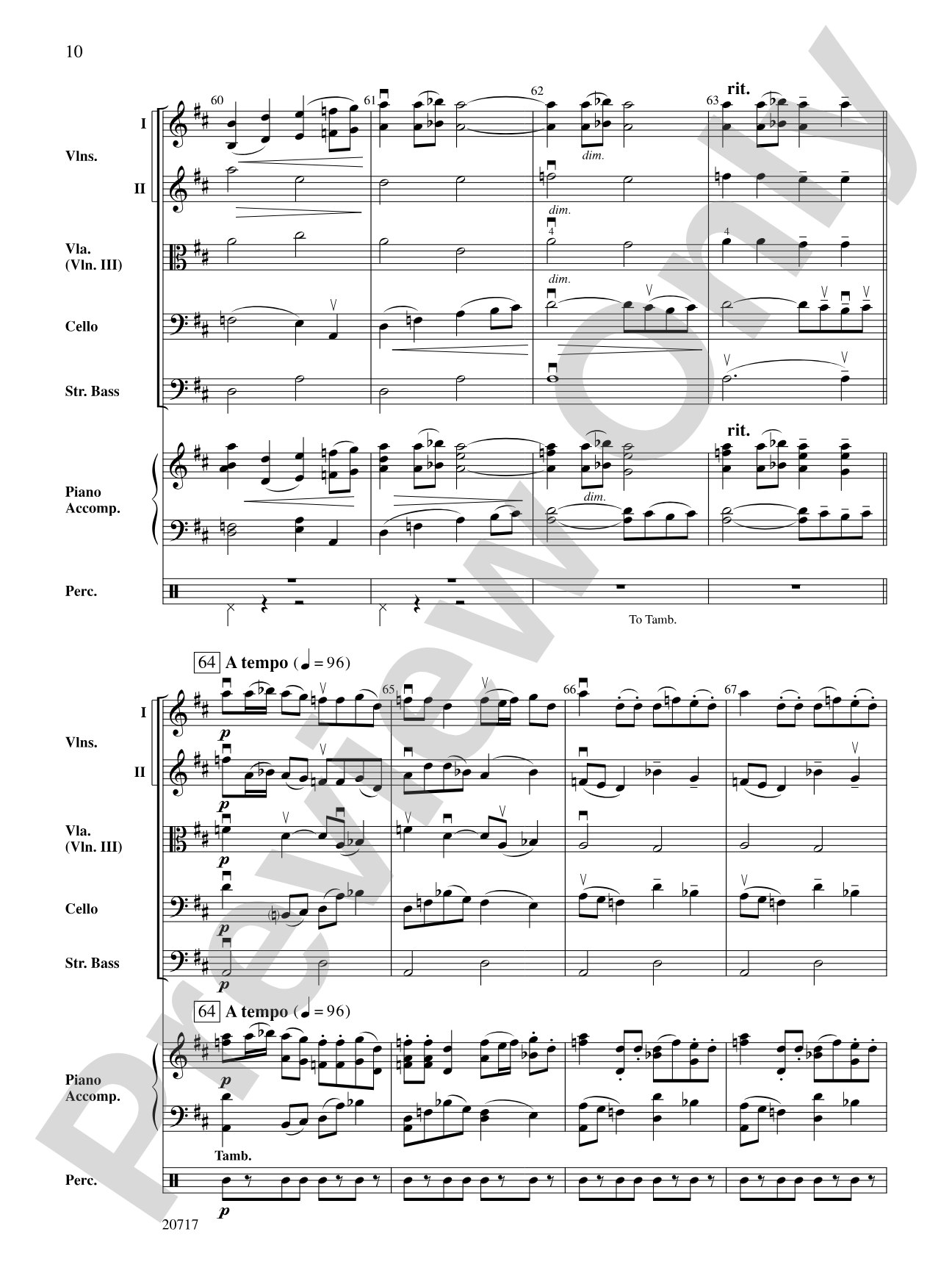 1812 Overture: String Orchestra Conductor Score & Parts
