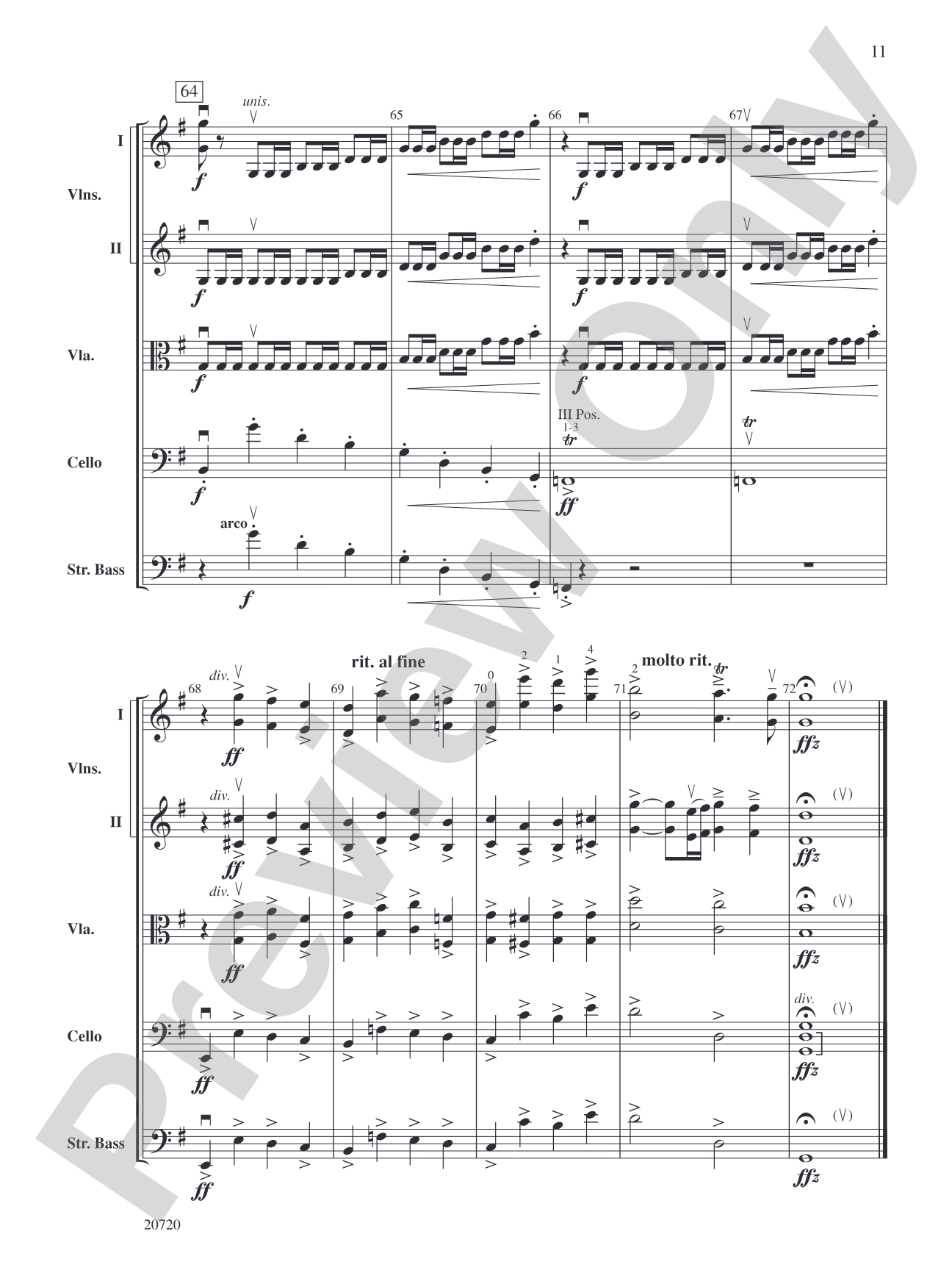 Prelude (from Holberg Suite): String Orchestra Conductor Score & Parts