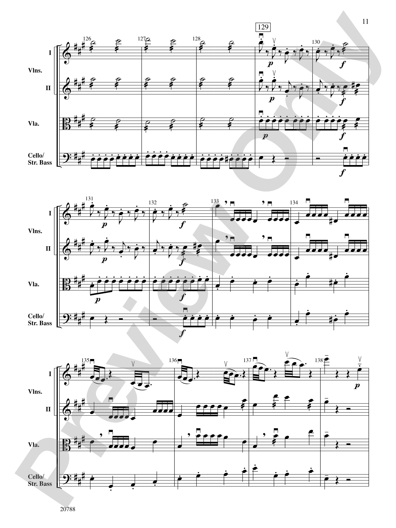 Symphony No. 29 (1st Movement): String Orchestra Conductor Score & Parts
