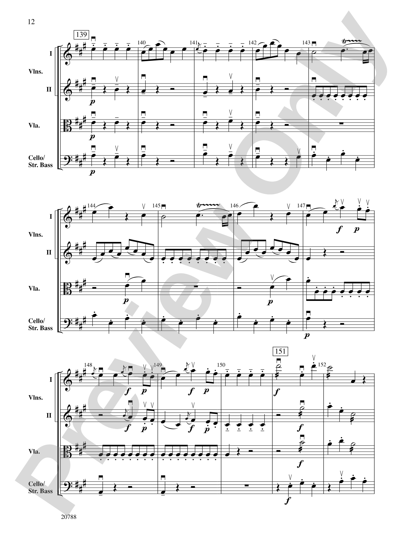 Symphony No. 29 (1st Movement): String Orchestra Conductor Score & Parts