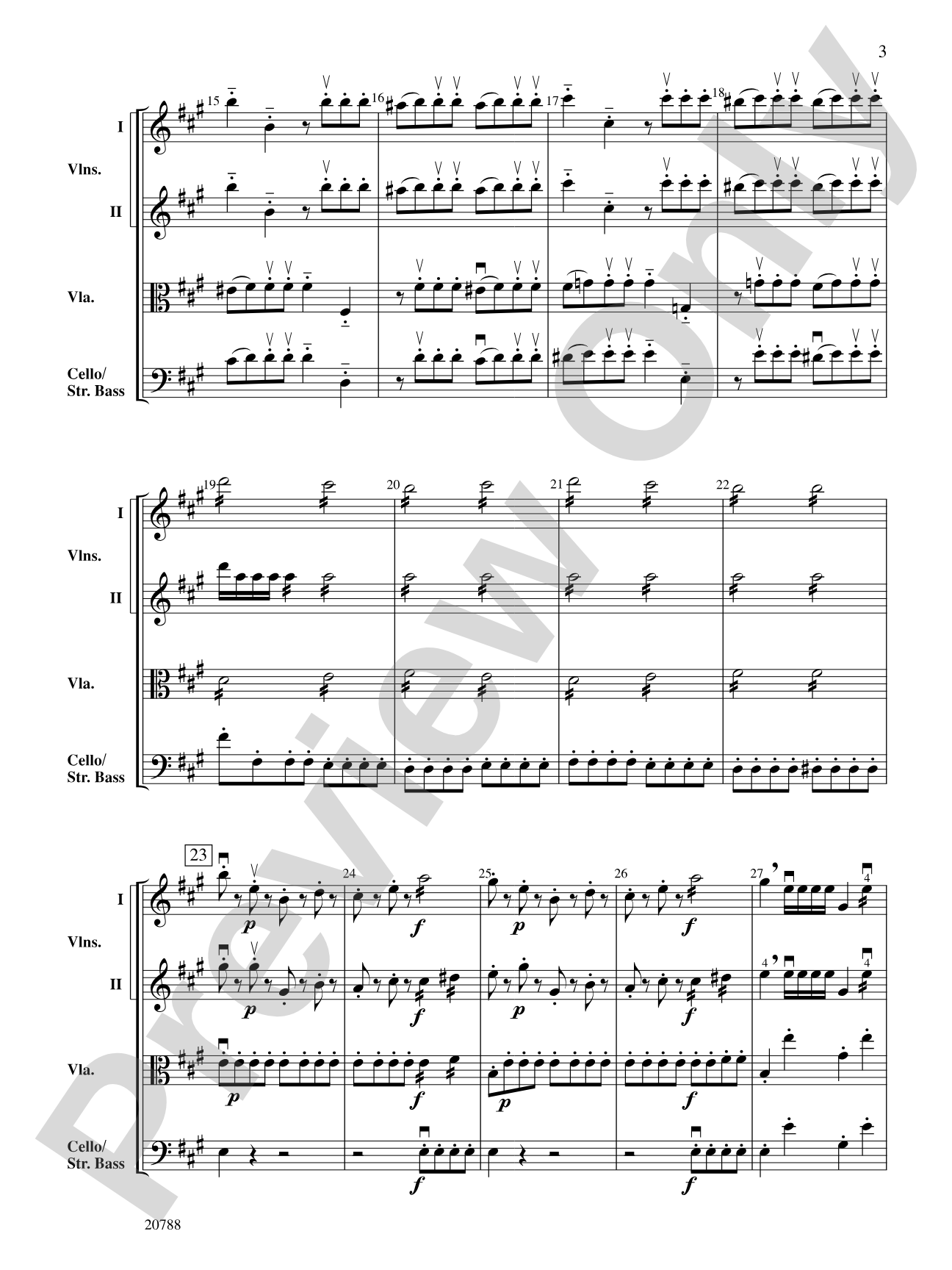 Symphony No. 29 (1st Movement): String Orchestra Conductor Score & Parts