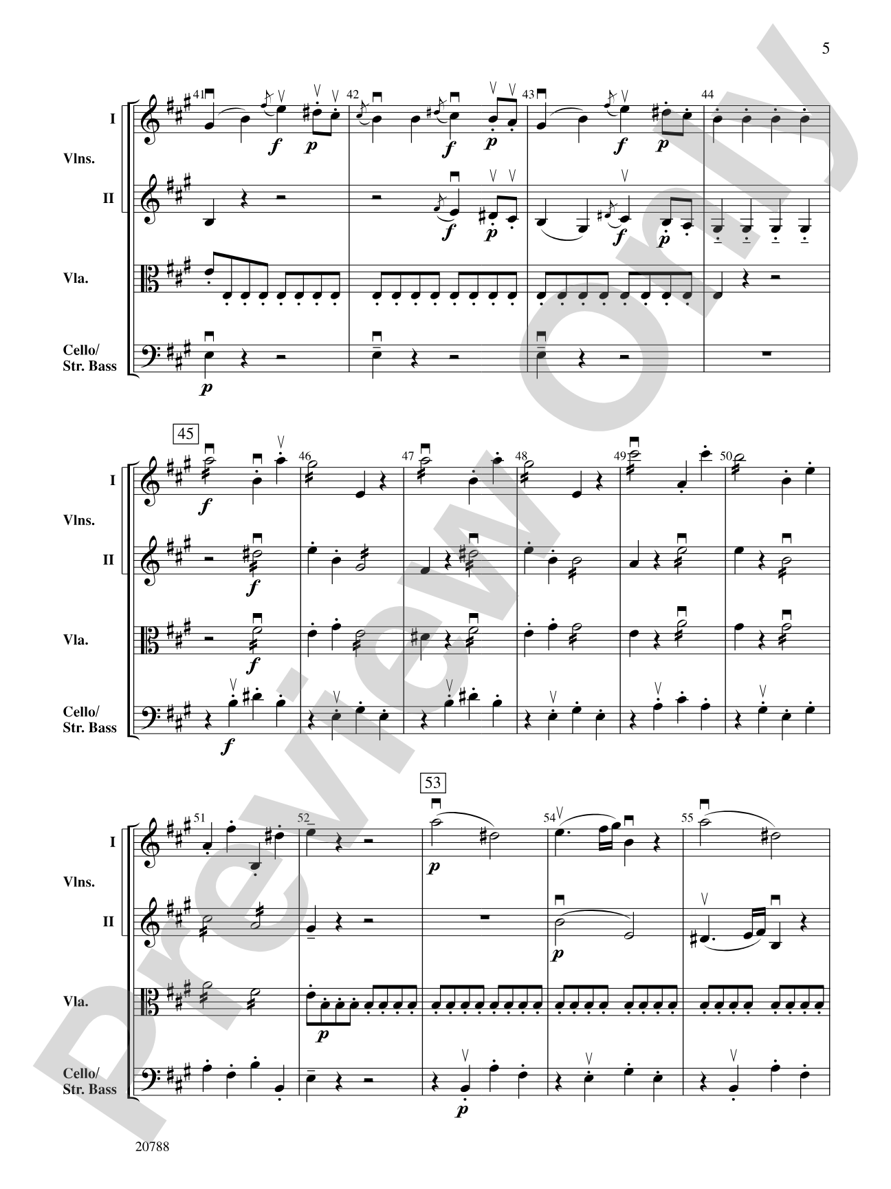 Symphony No. 29 (1st Movement): String Orchestra Conductor Score & Parts