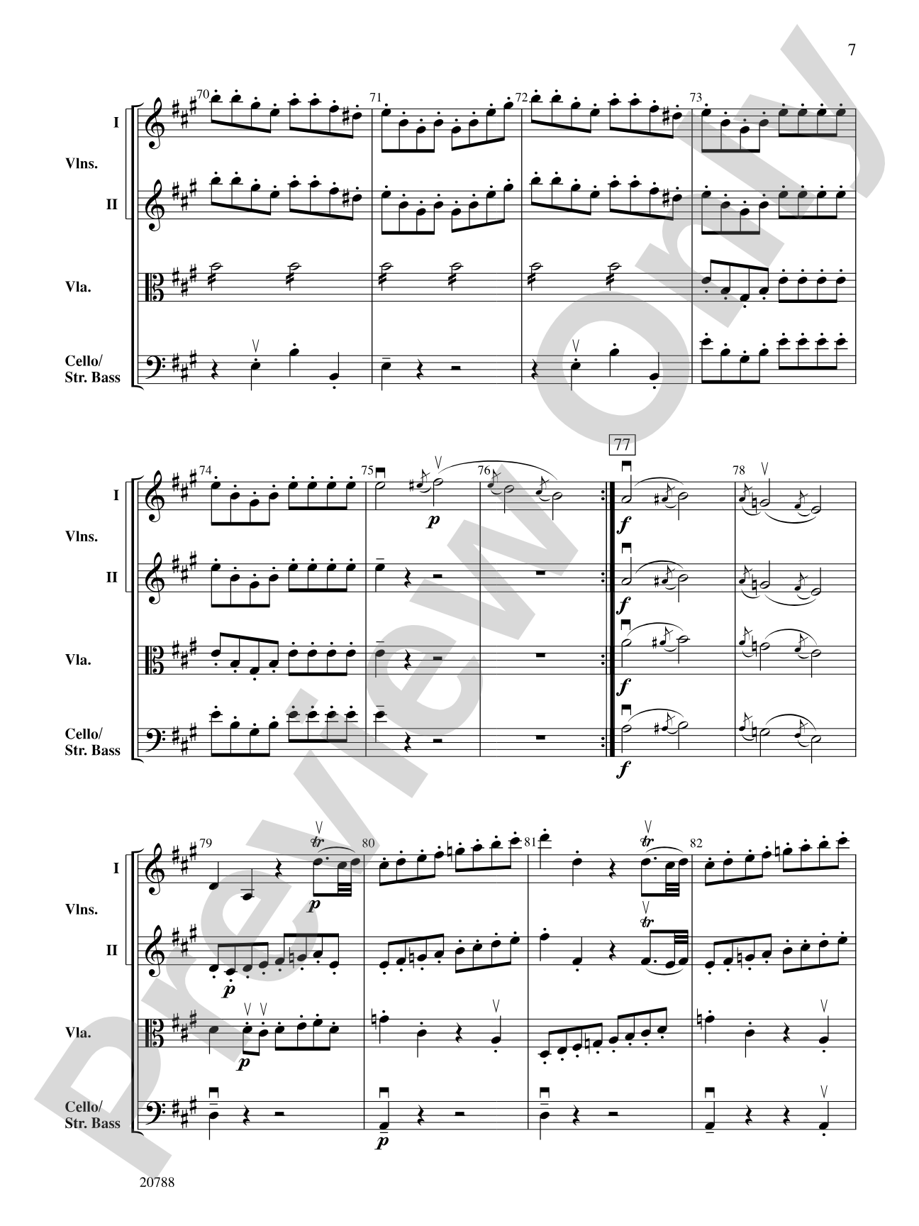 Symphony No. 29 (1st Movement): String Orchestra Conductor Score & Parts