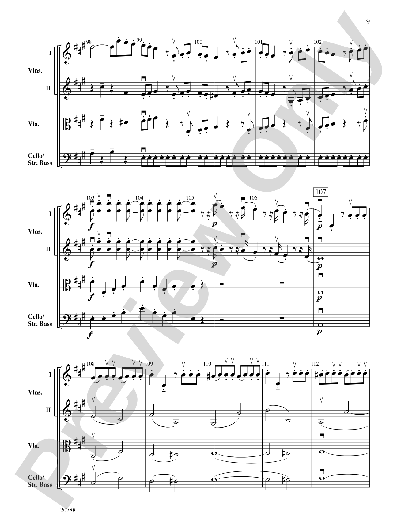 Symphony No. 29 (1st Movement): String Orchestra Conductor Score & Parts