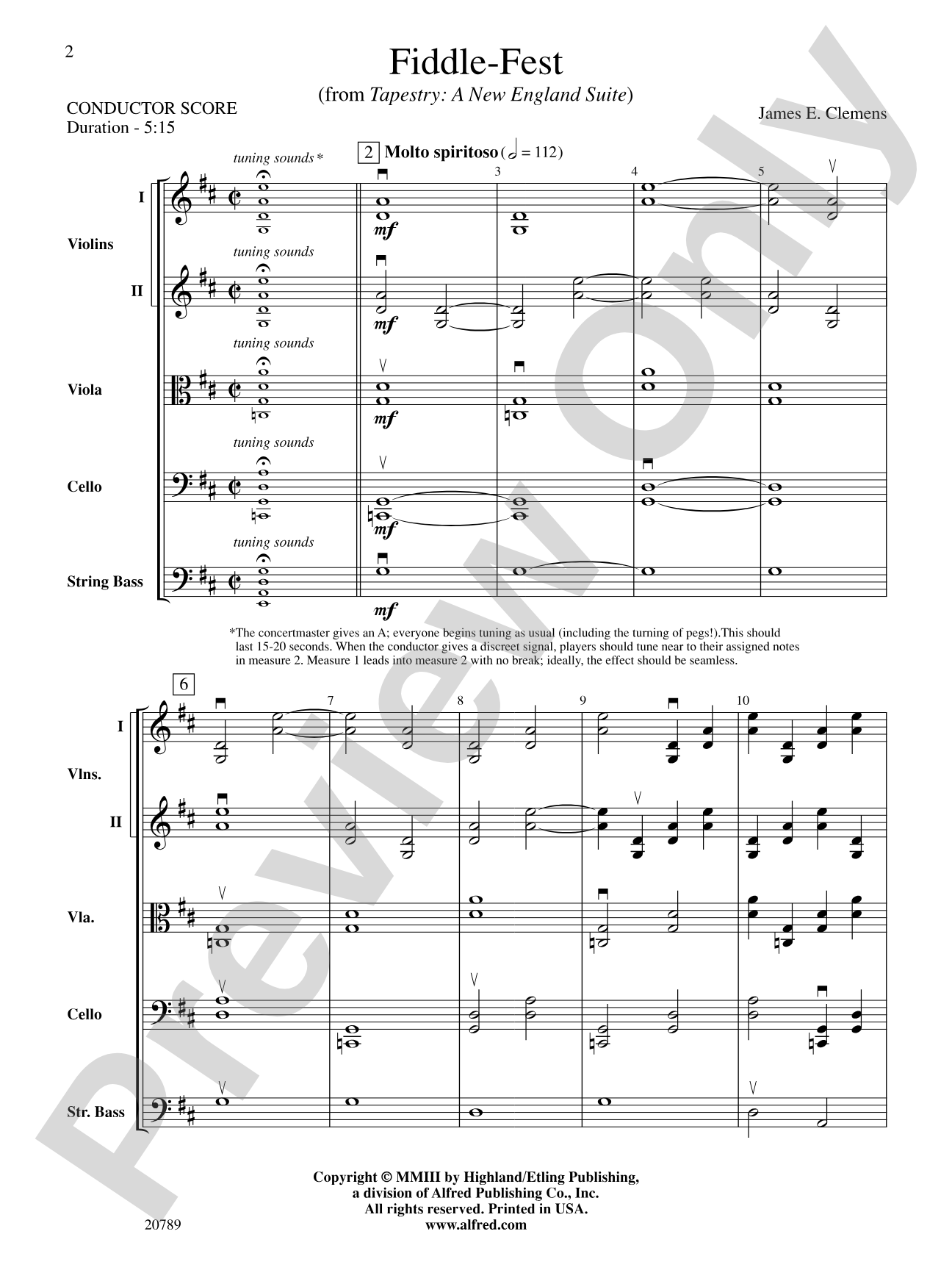 Fiddle-Fest: String Orchestra Conductor Score & Parts
