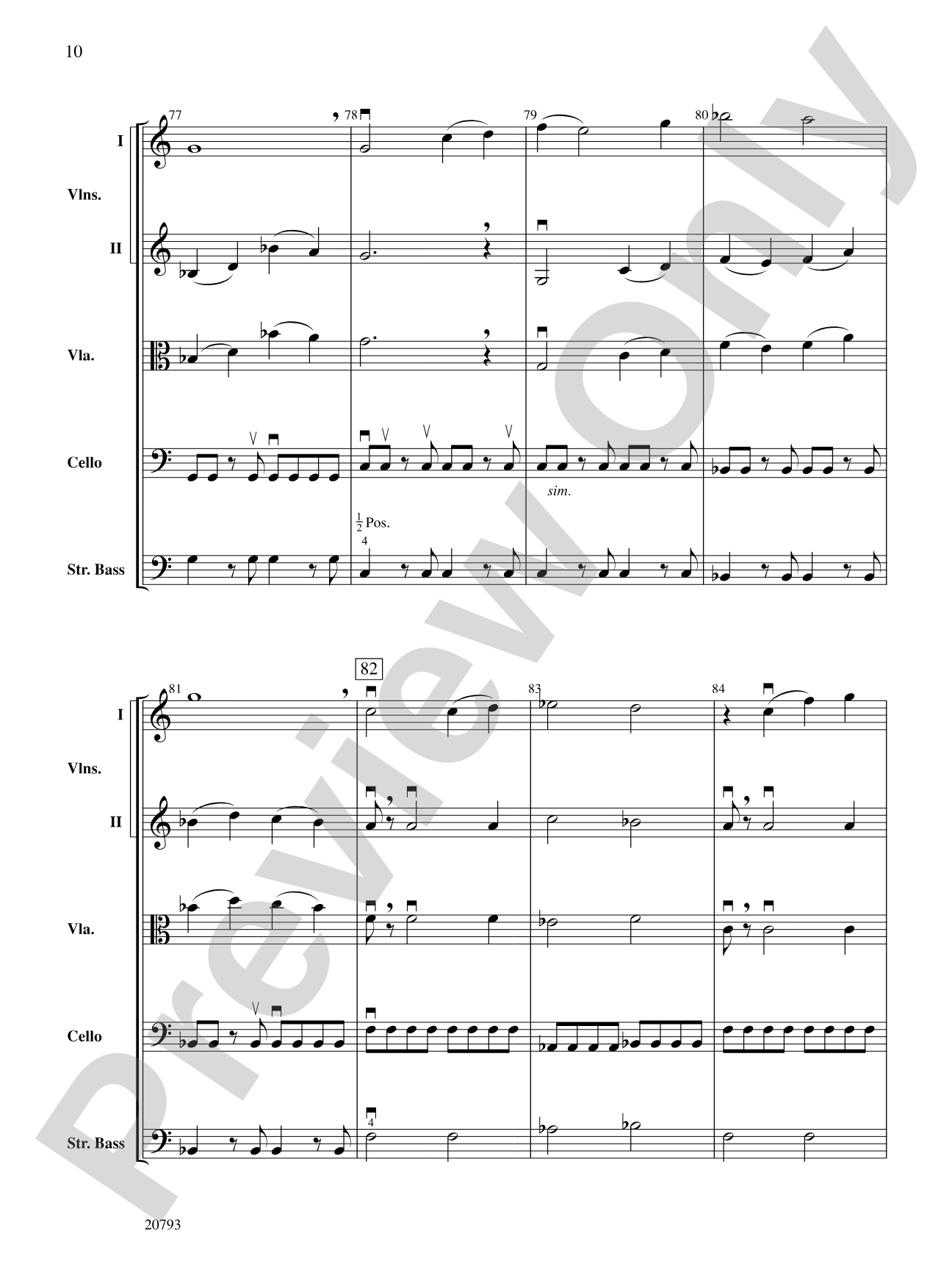 The Idylls of Pegasus: Score