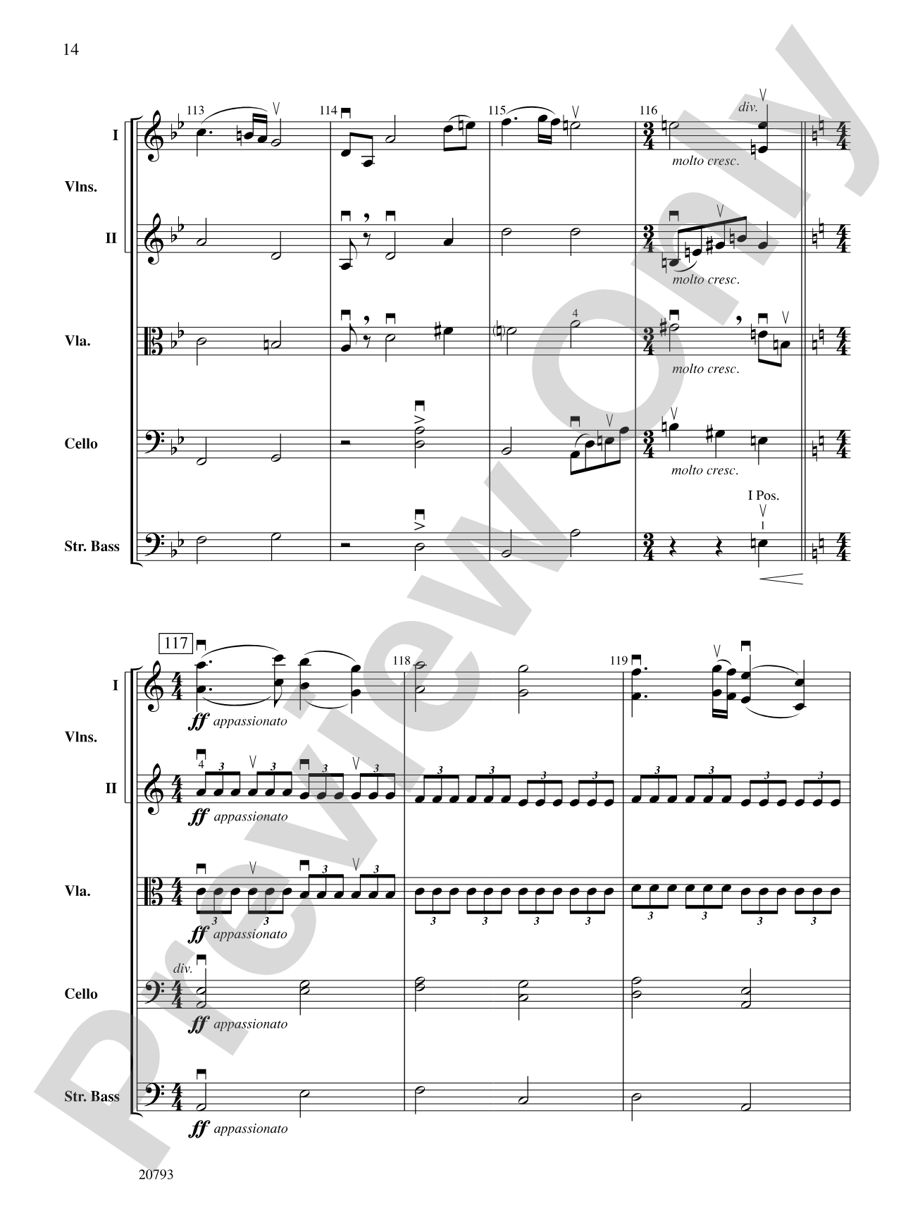 The Idylls of Pegasus: Score