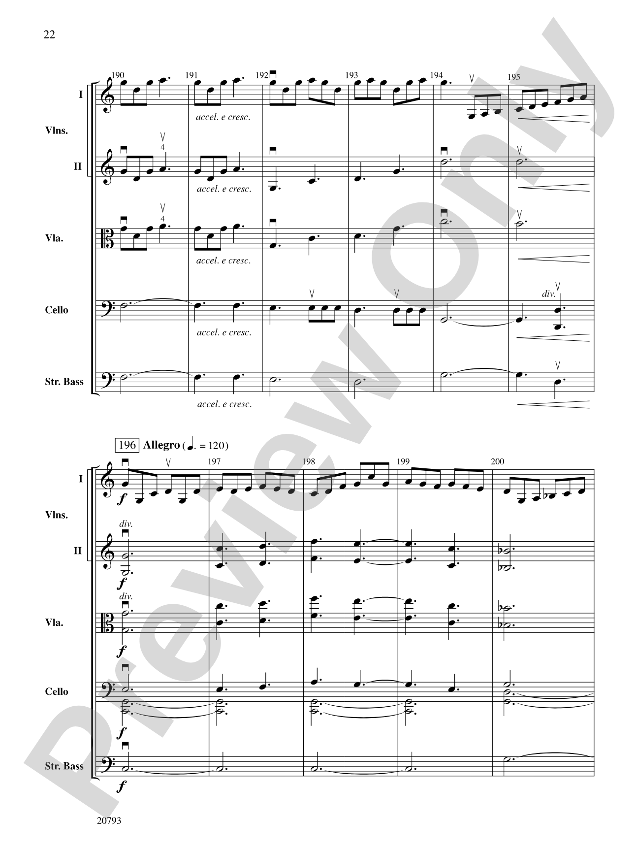 The Idylls of Pegasus: Score