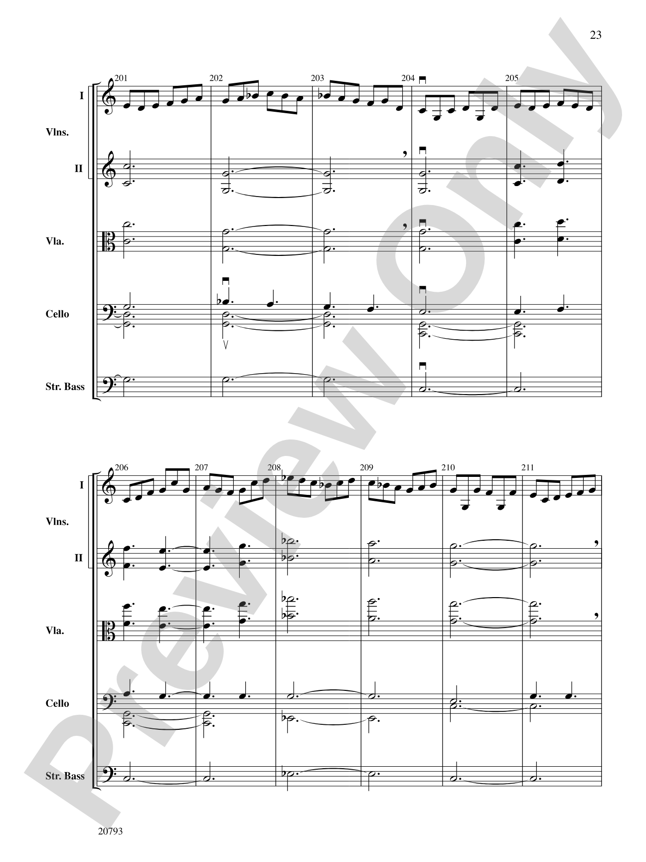 The Idylls of Pegasus: Score