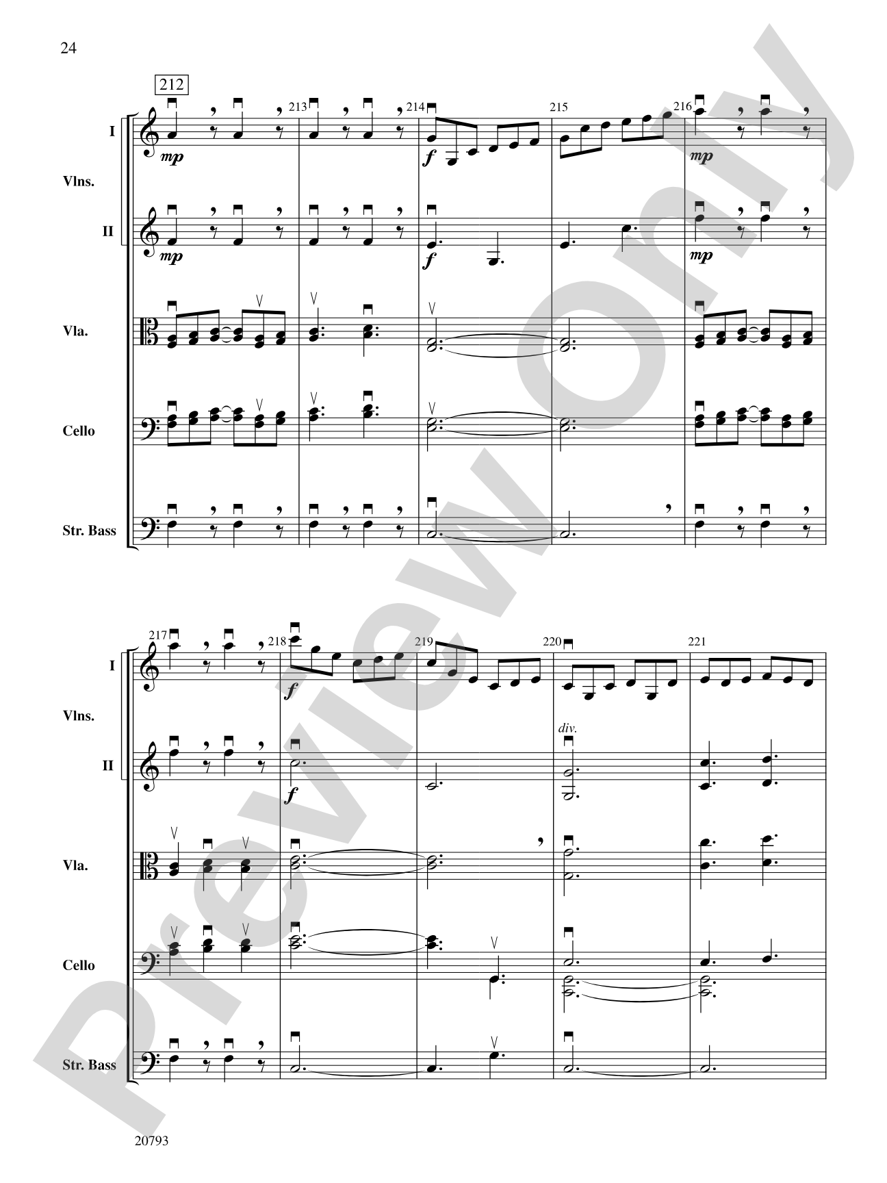 The Idylls of Pegasus: Score