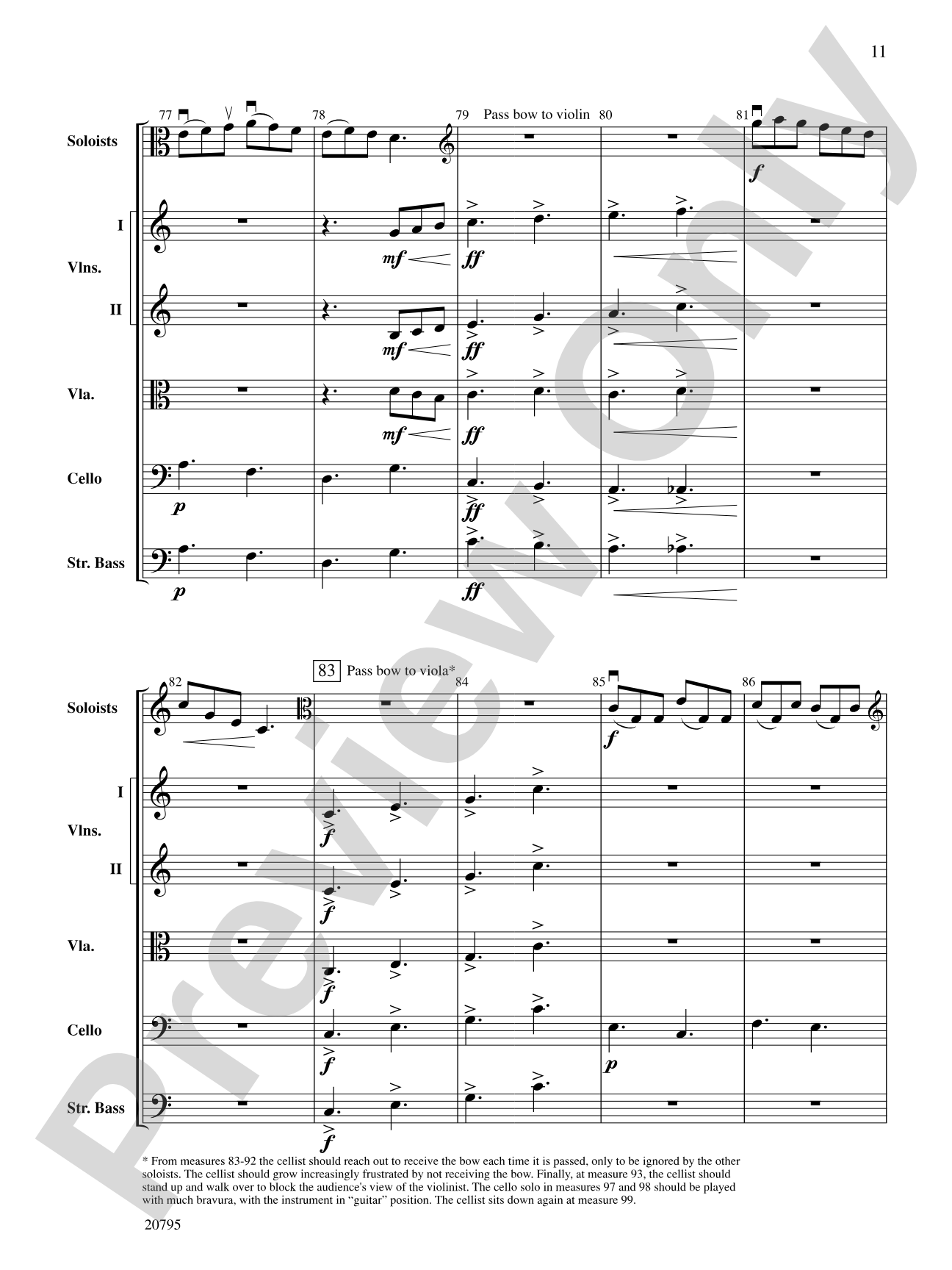 The One-Bow Concerto: String Orchestra Conductor Score & Parts