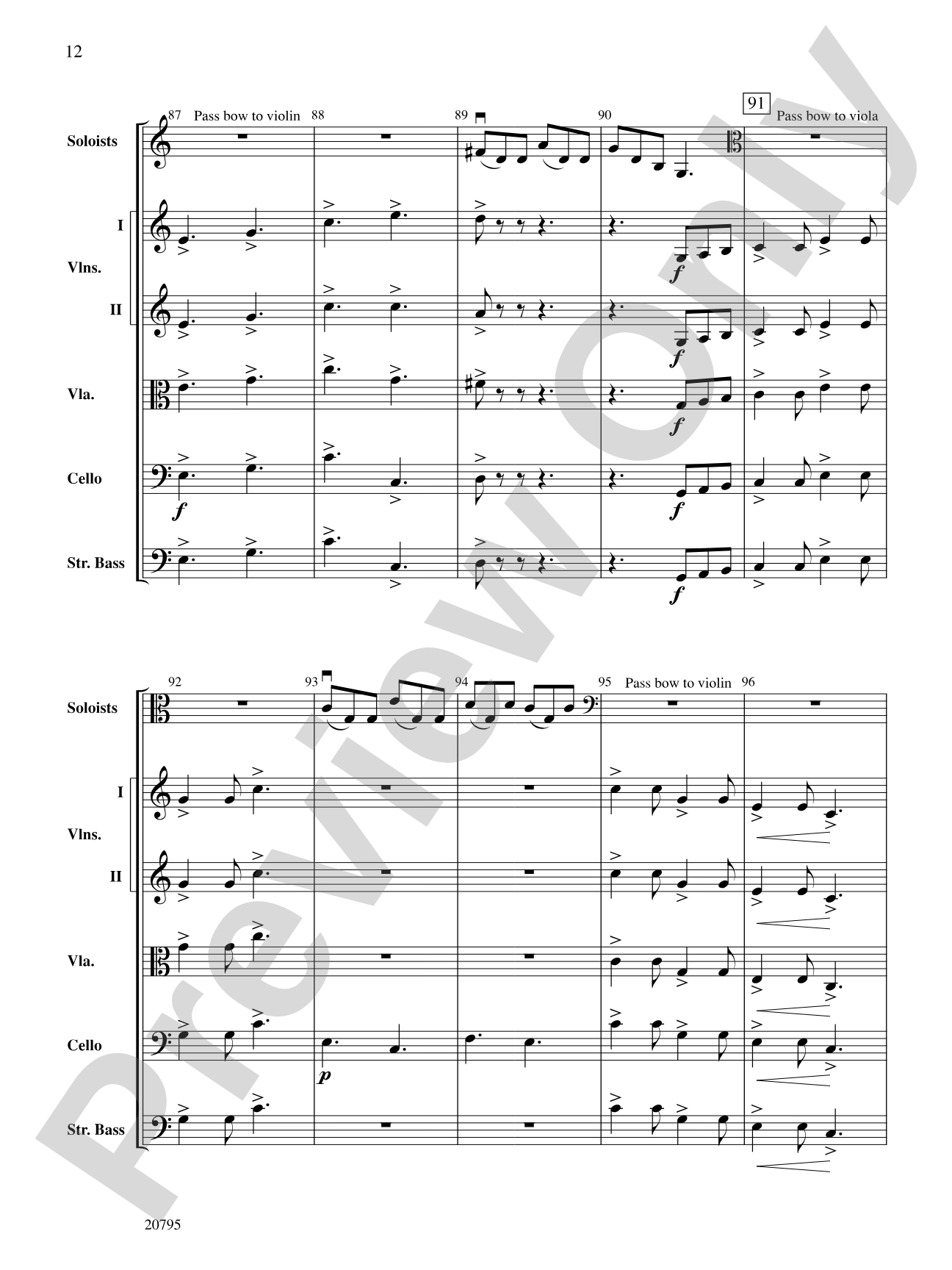 The One-Bow Concerto: String Orchestra Conductor Score & Parts