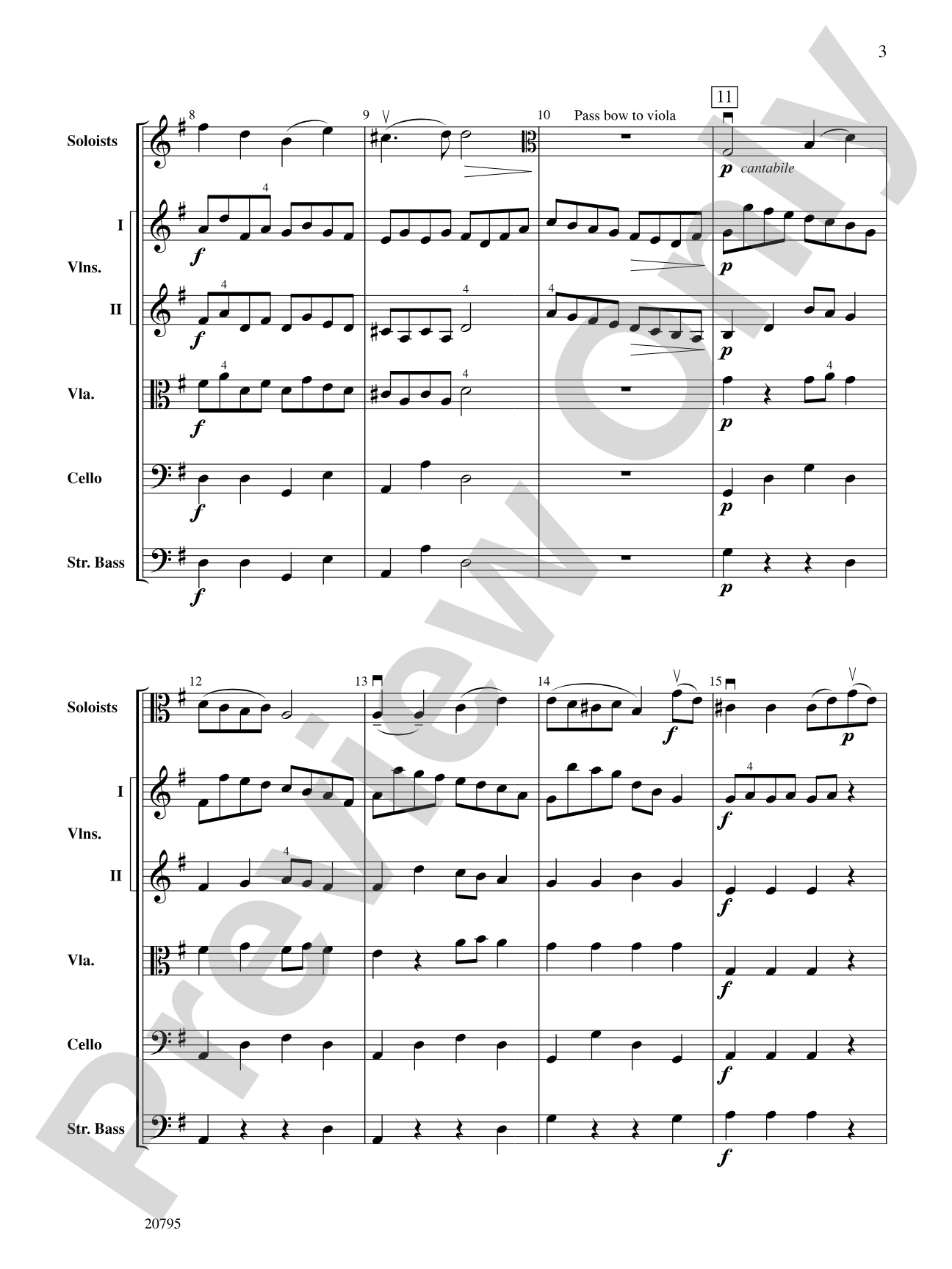 The One-Bow Concerto: String Orchestra Conductor Score & Parts