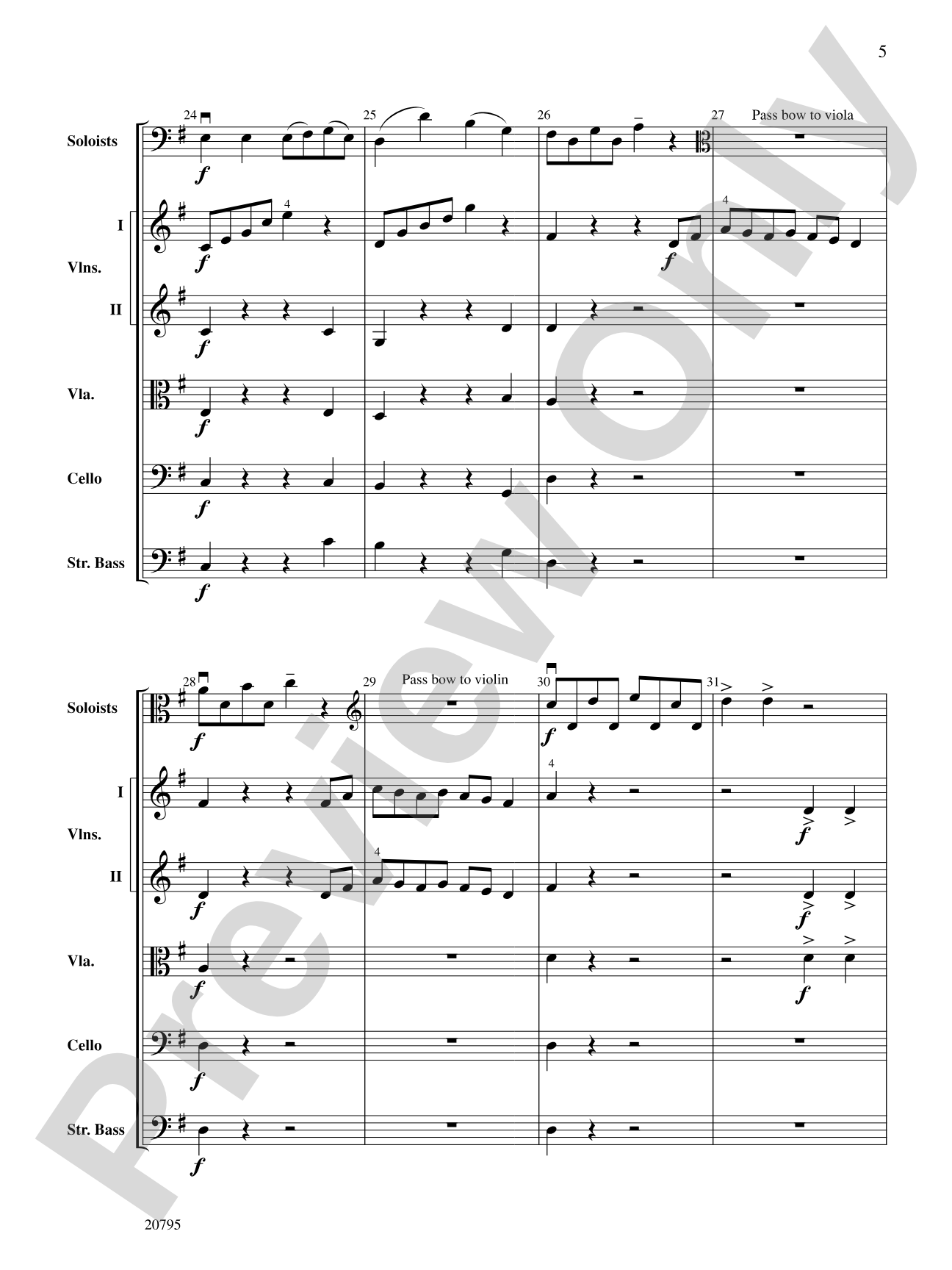 The One-Bow Concerto: String Orchestra Conductor Score & Parts