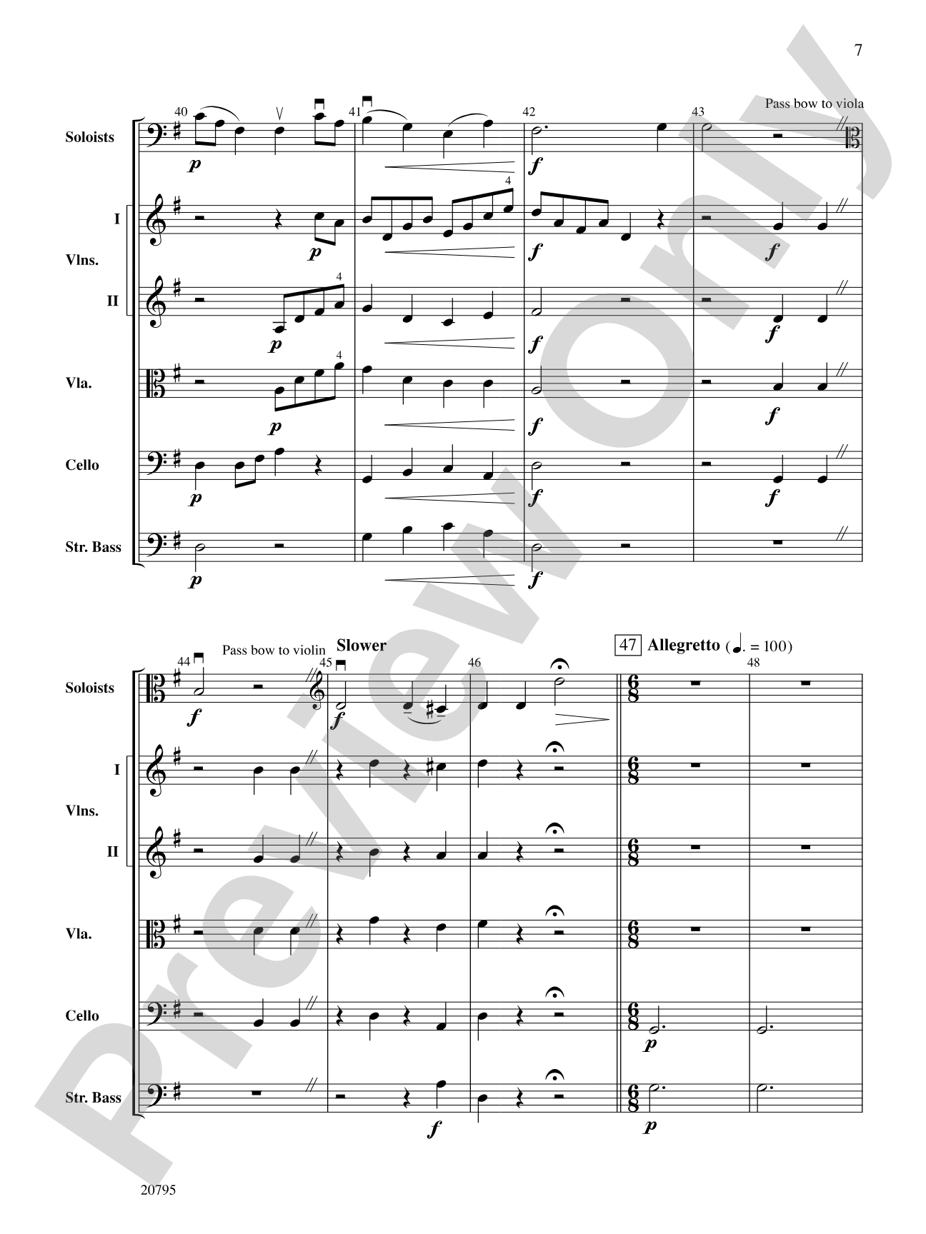 The One-Bow Concerto: String Orchestra Conductor Score & Parts