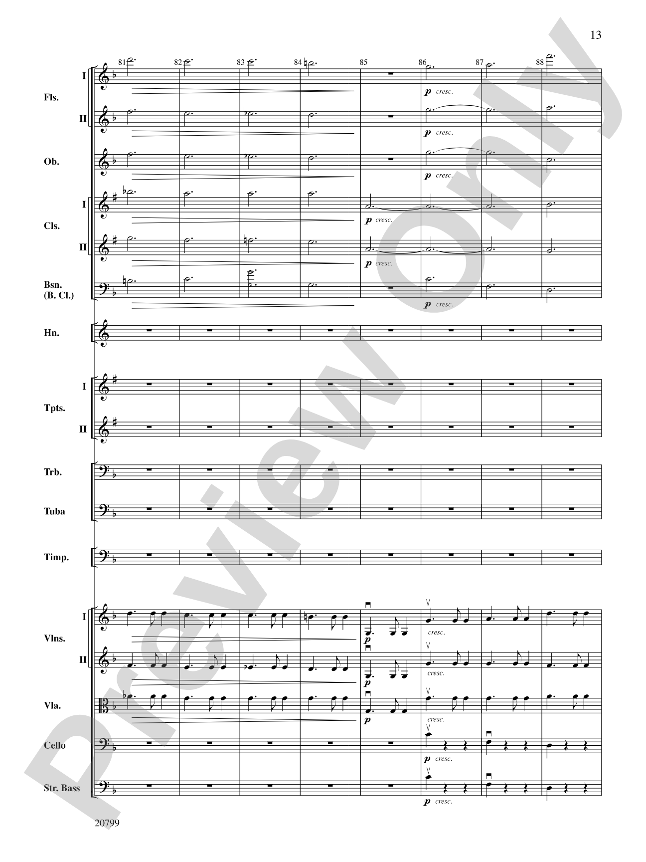 Symphony No. 9 (2nd Movement): Full Orchestra Conductor Score & Parts