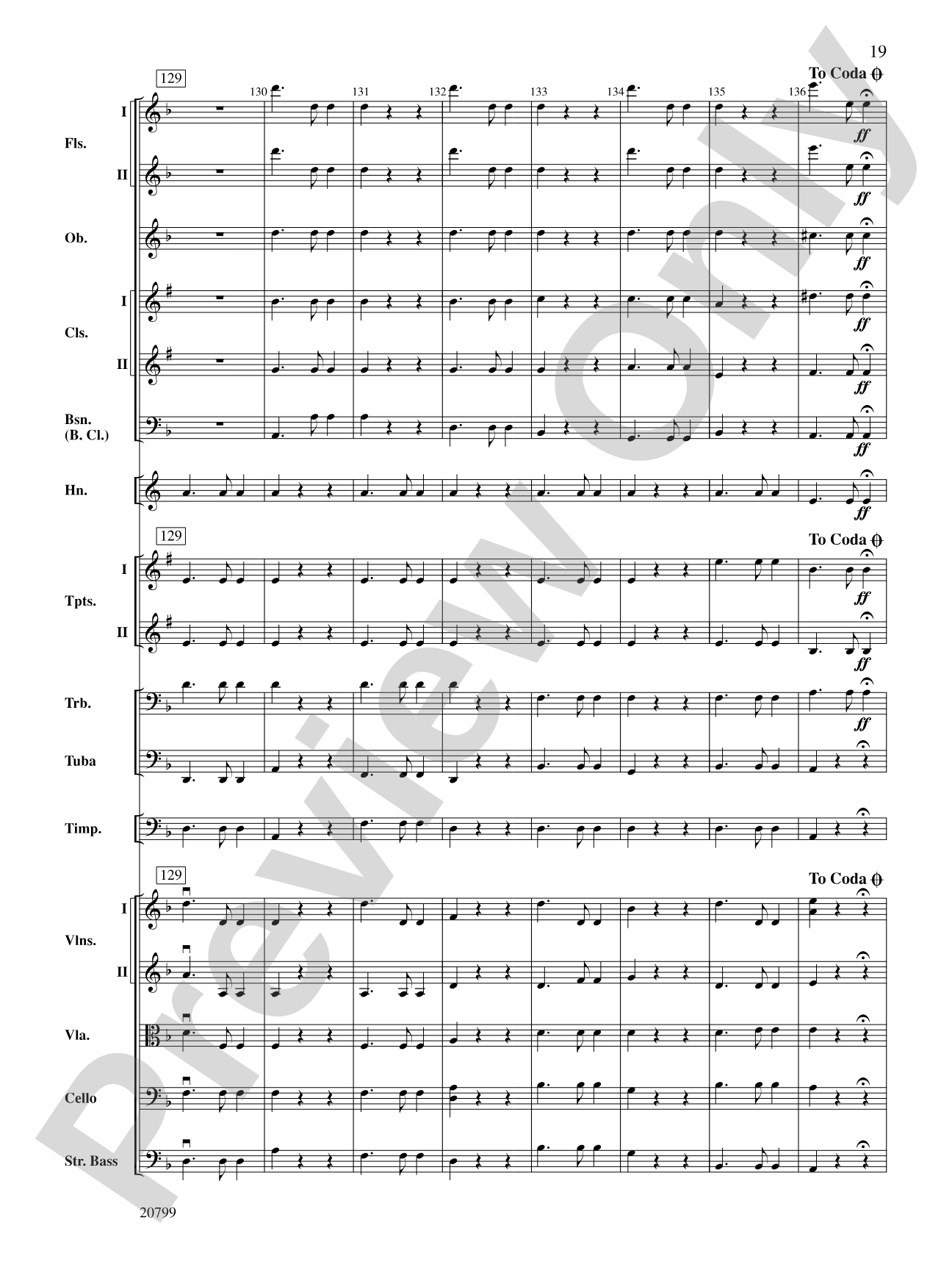 Symphony No. 9 (2nd Movement): Full Orchestra Conductor Score & Parts