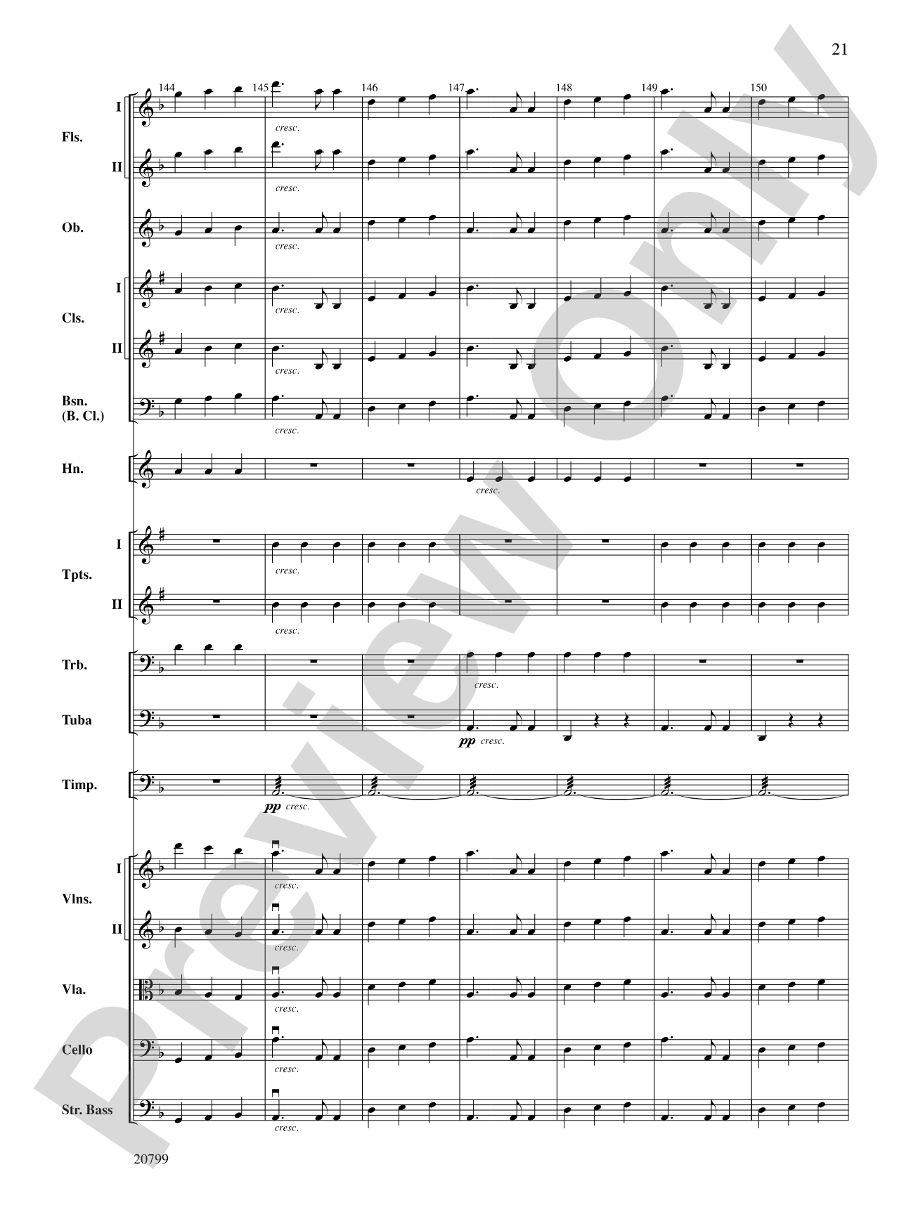 Symphony No. 9 (2nd Movement): Full Orchestra Conductor Score & Parts