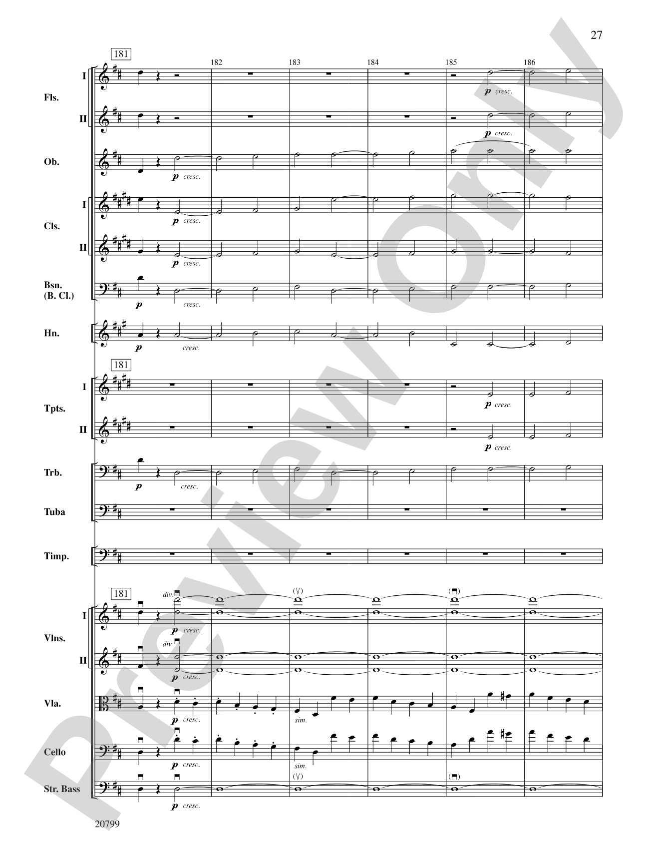 Symphony No. 9 (2nd Movement): Full Orchestra Conductor Score & Parts