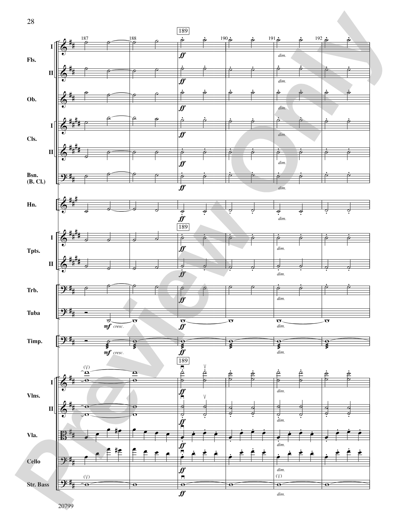 Symphony No. 9 (2nd Movement): Full Orchestra Conductor Score & Parts