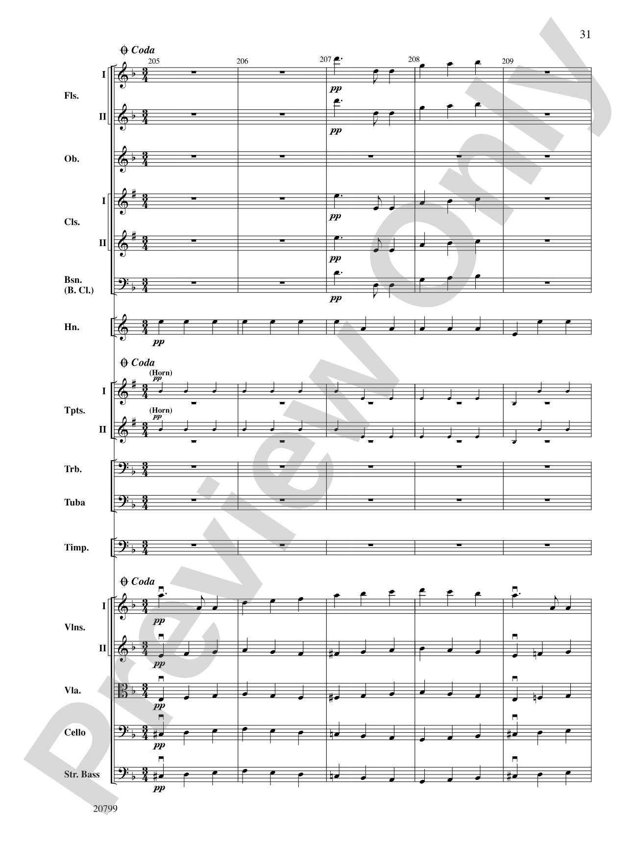 Symphony No. 9 (2nd Movement): Full Orchestra Conductor Score & Parts