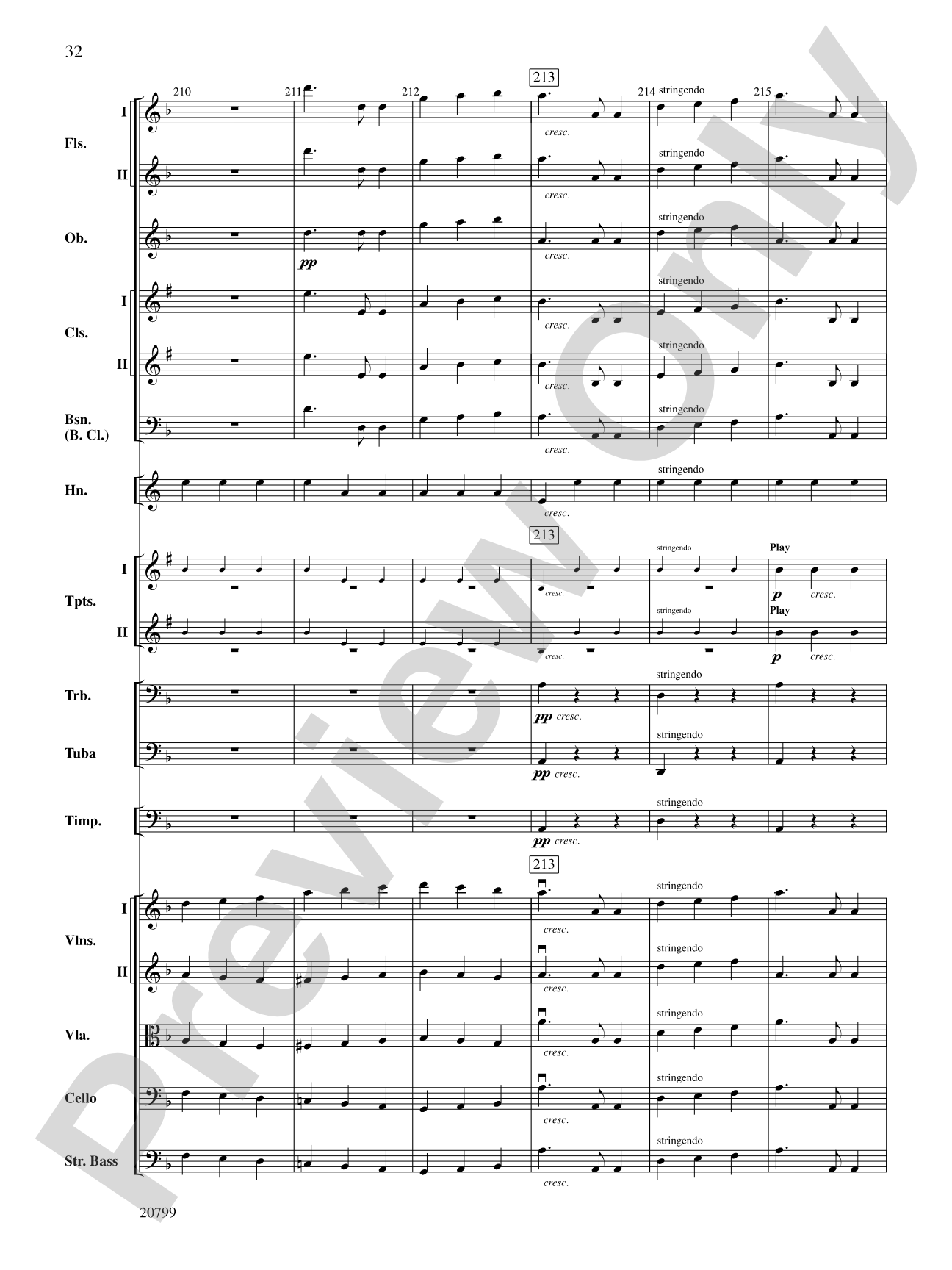 Symphony No. 9 (2nd Movement): Full Orchestra Conductor Score & Parts