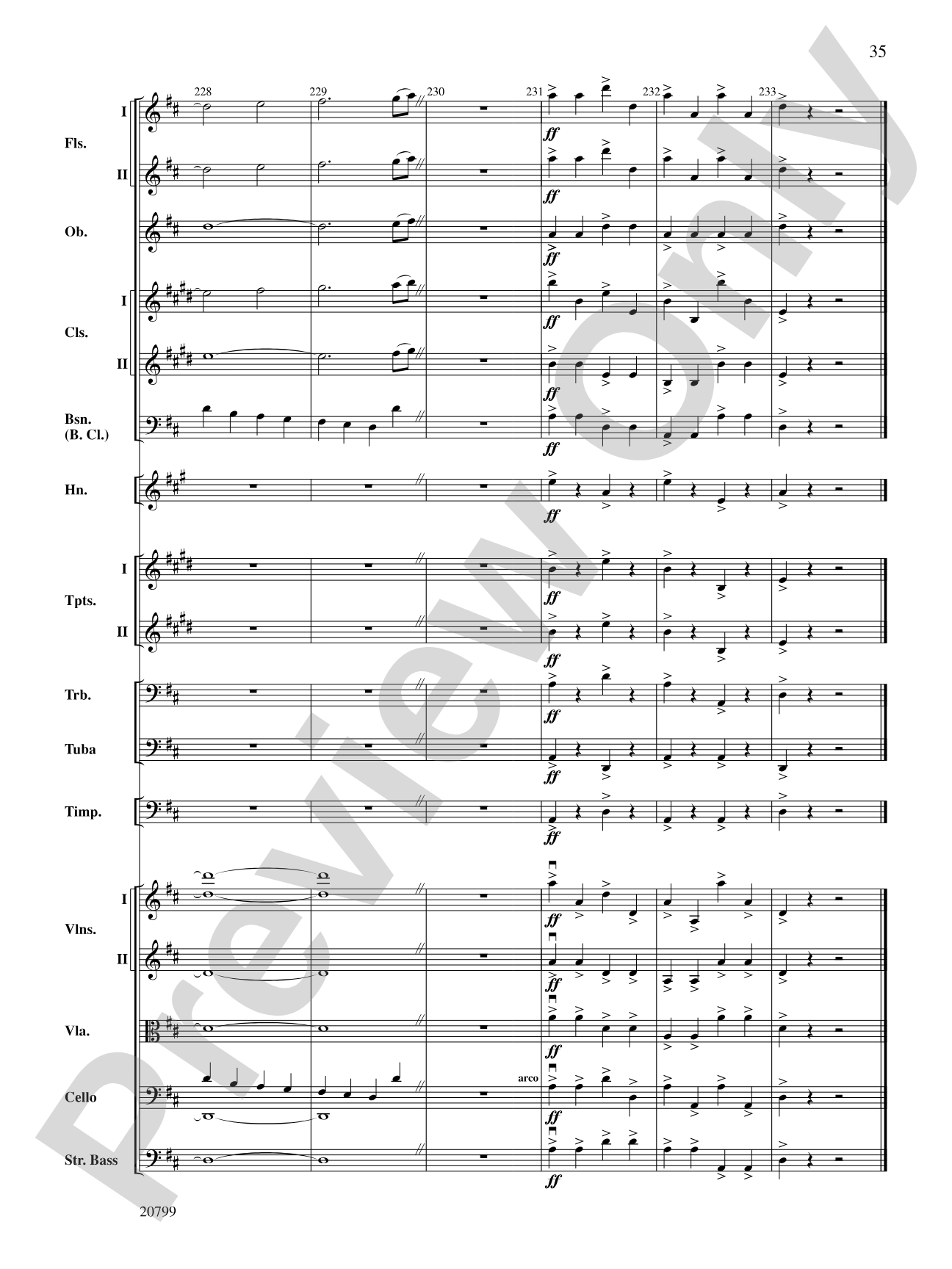 Symphony No. 9 (2nd Movement): Full Orchestra Conductor Score & Parts