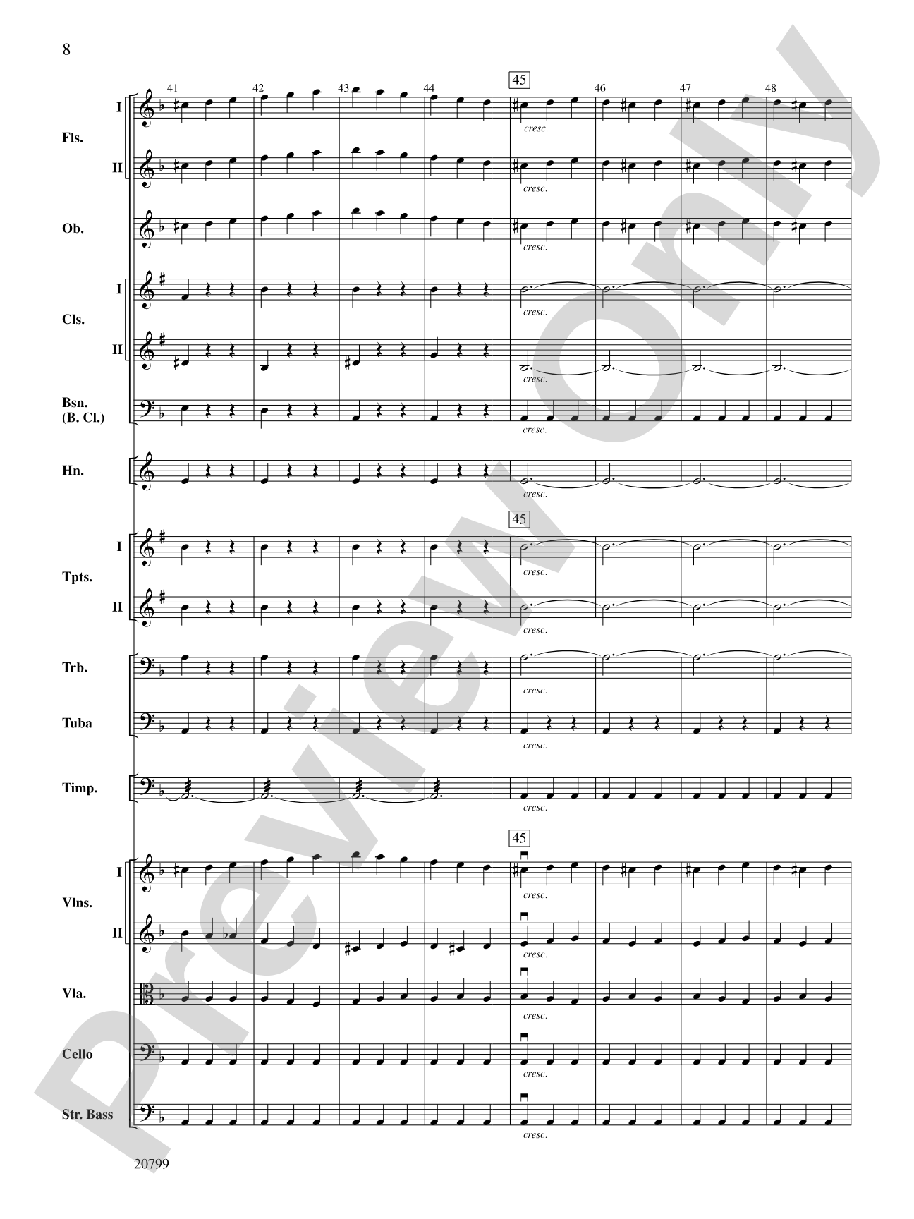 Symphony No. 9 (2nd Movement): Full Orchestra Conductor Score & Parts