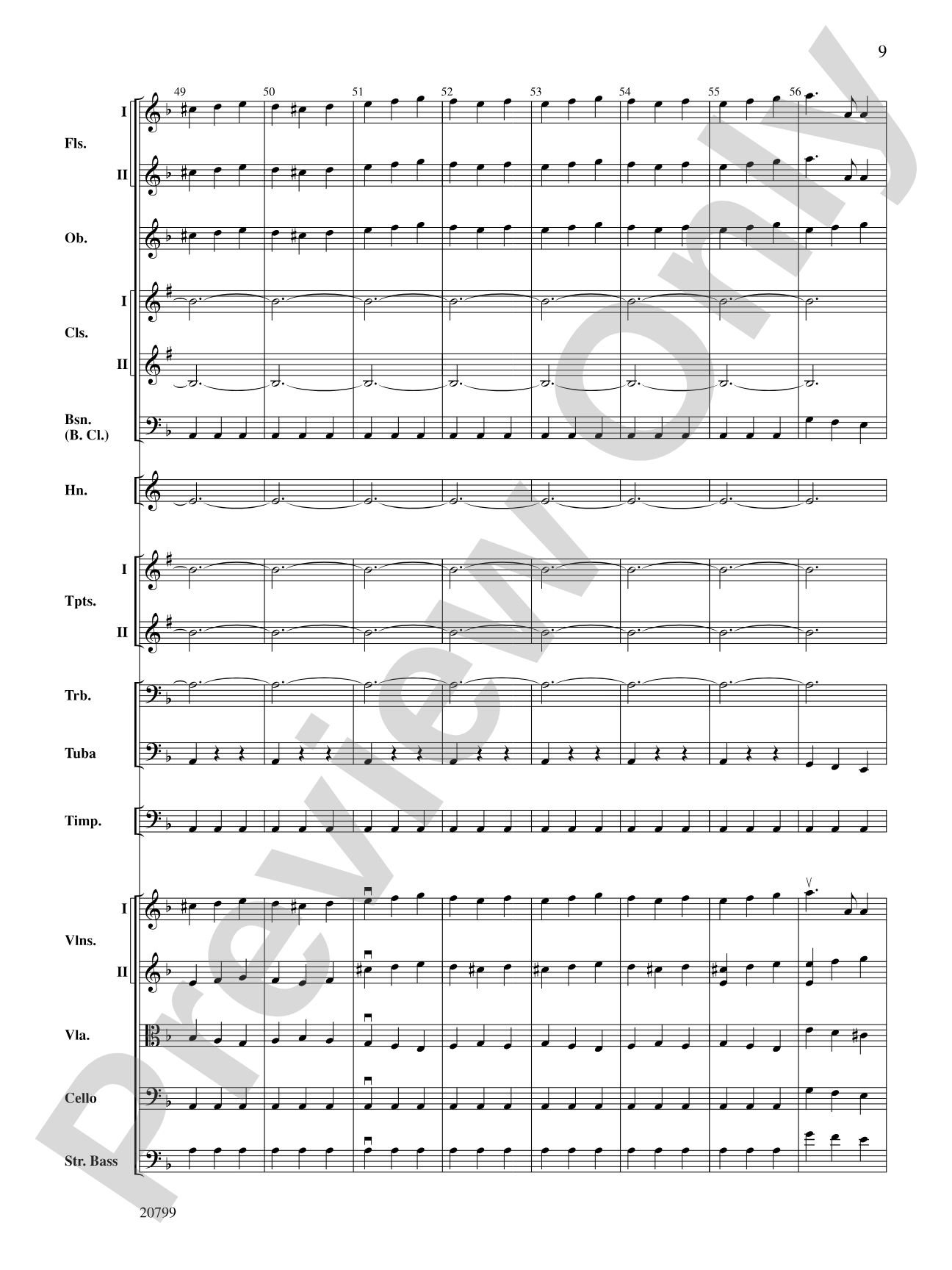 Symphony No. 9 (2nd Movement): Full Orchestra Conductor Score & Parts