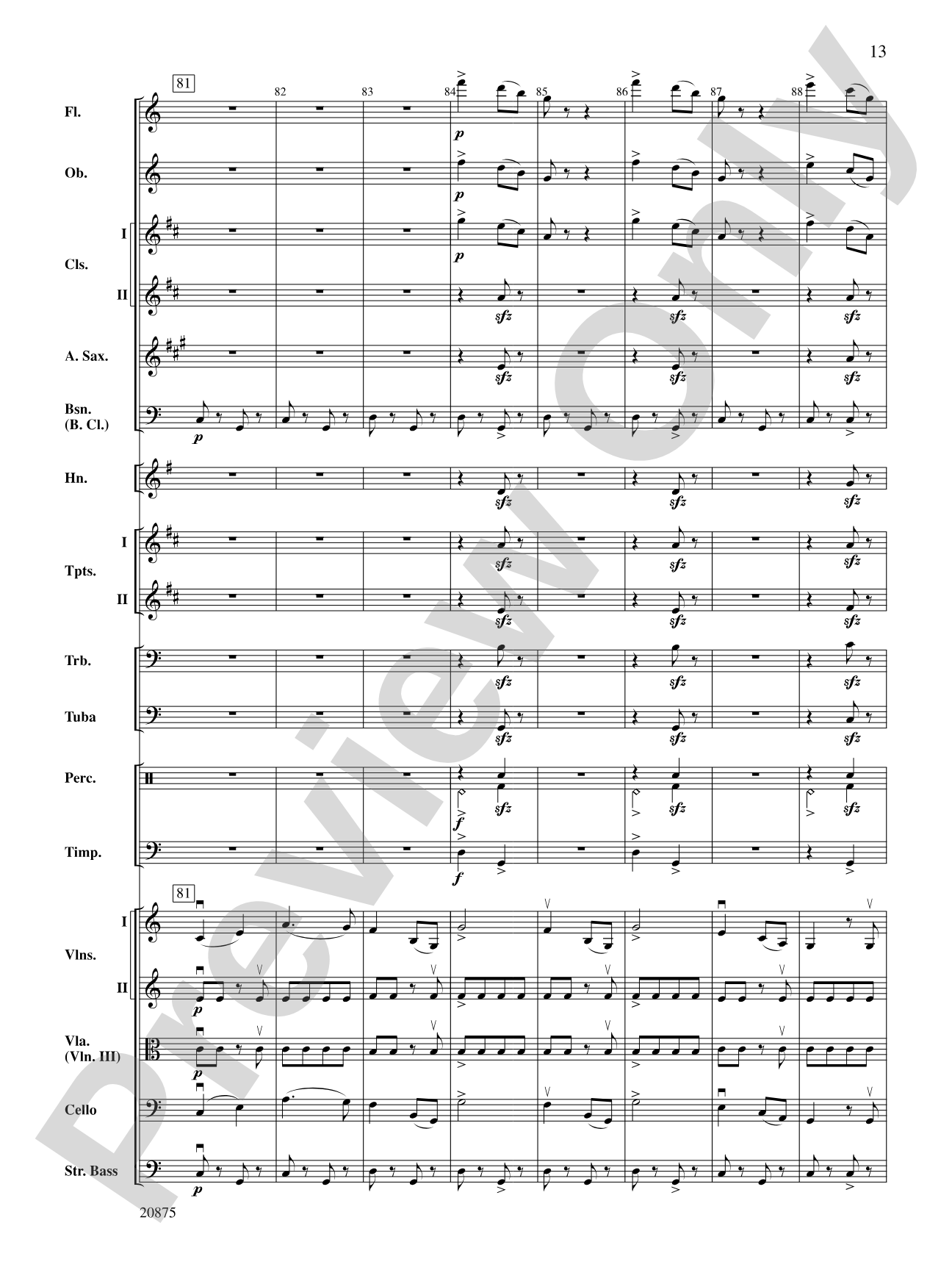 Thunder and Lightning Polka: Full Orchestra Conductor Score & Parts