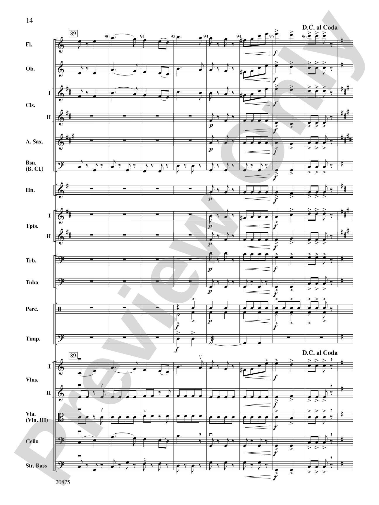 Thunder and Lightning Polka: Full Orchestra Conductor Score & Parts