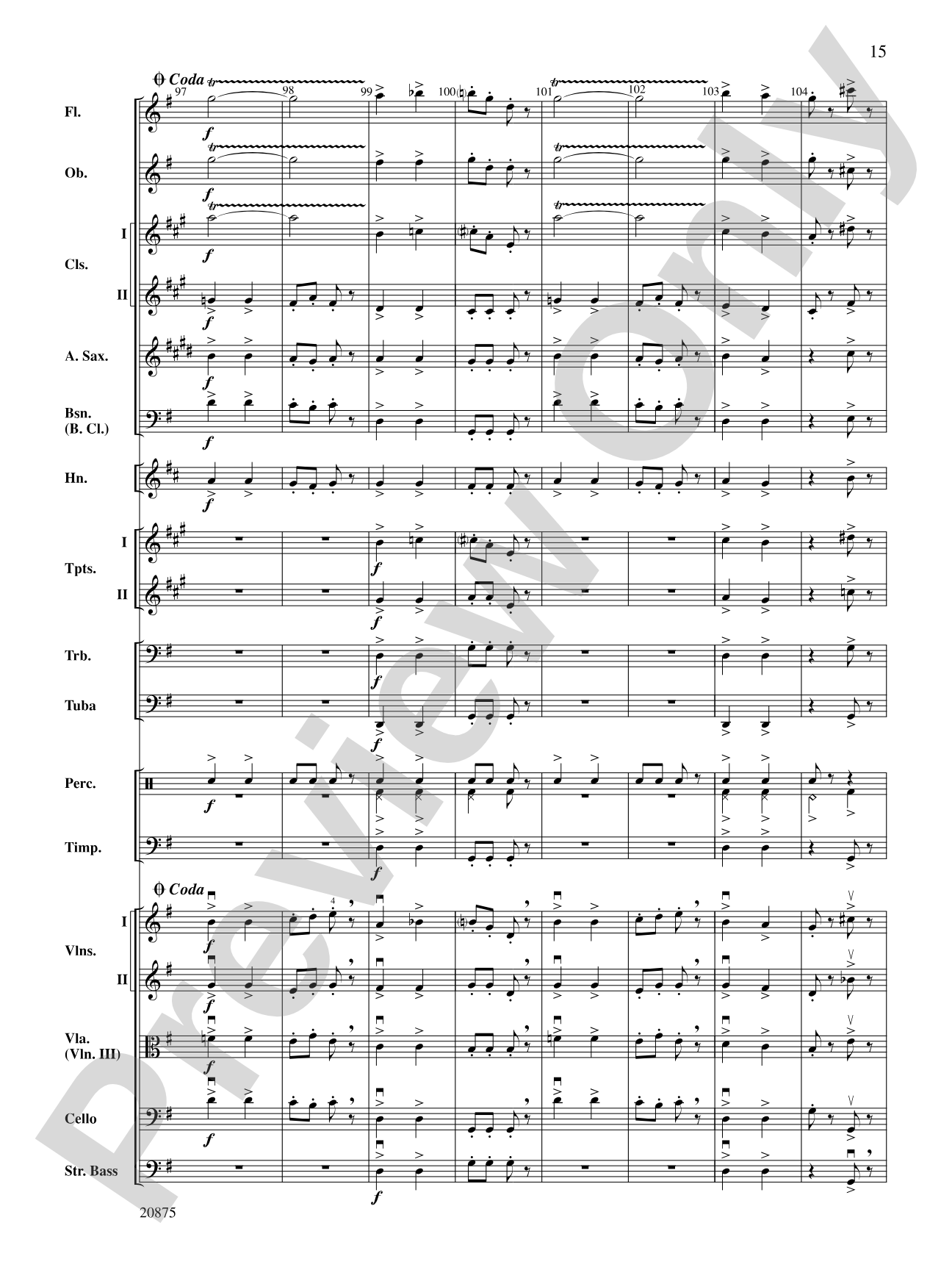 Thunder and Lightning Polka: Full Orchestra Conductor Score & Parts