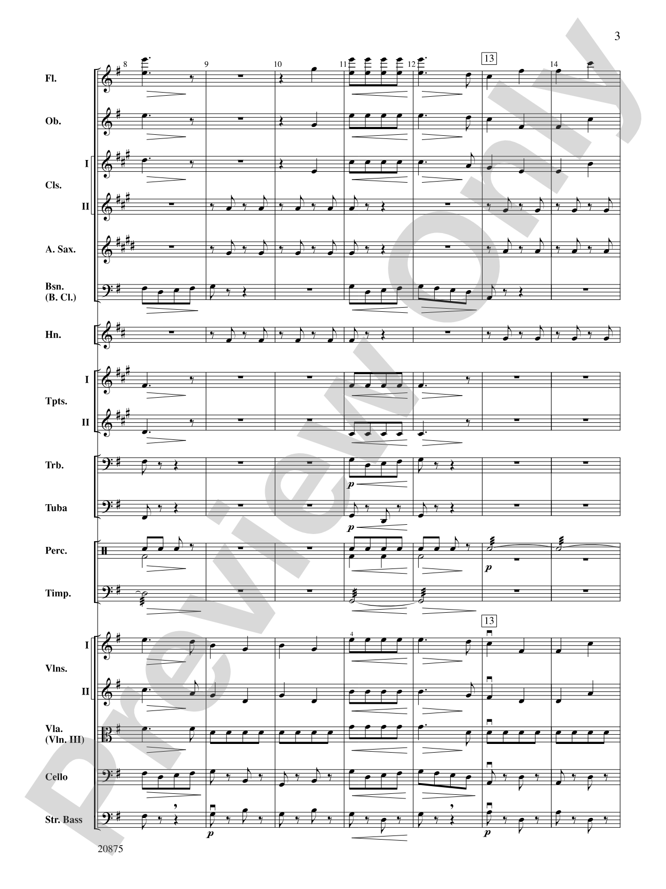Thunder and Lightning Polka: Full Orchestra Conductor Score & Parts