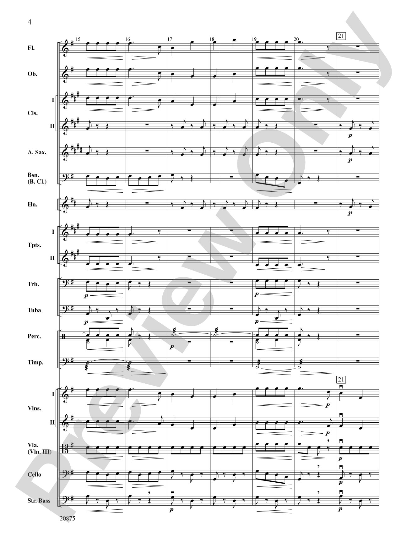 Thunder and Lightning Polka: Full Orchestra Conductor Score & Parts