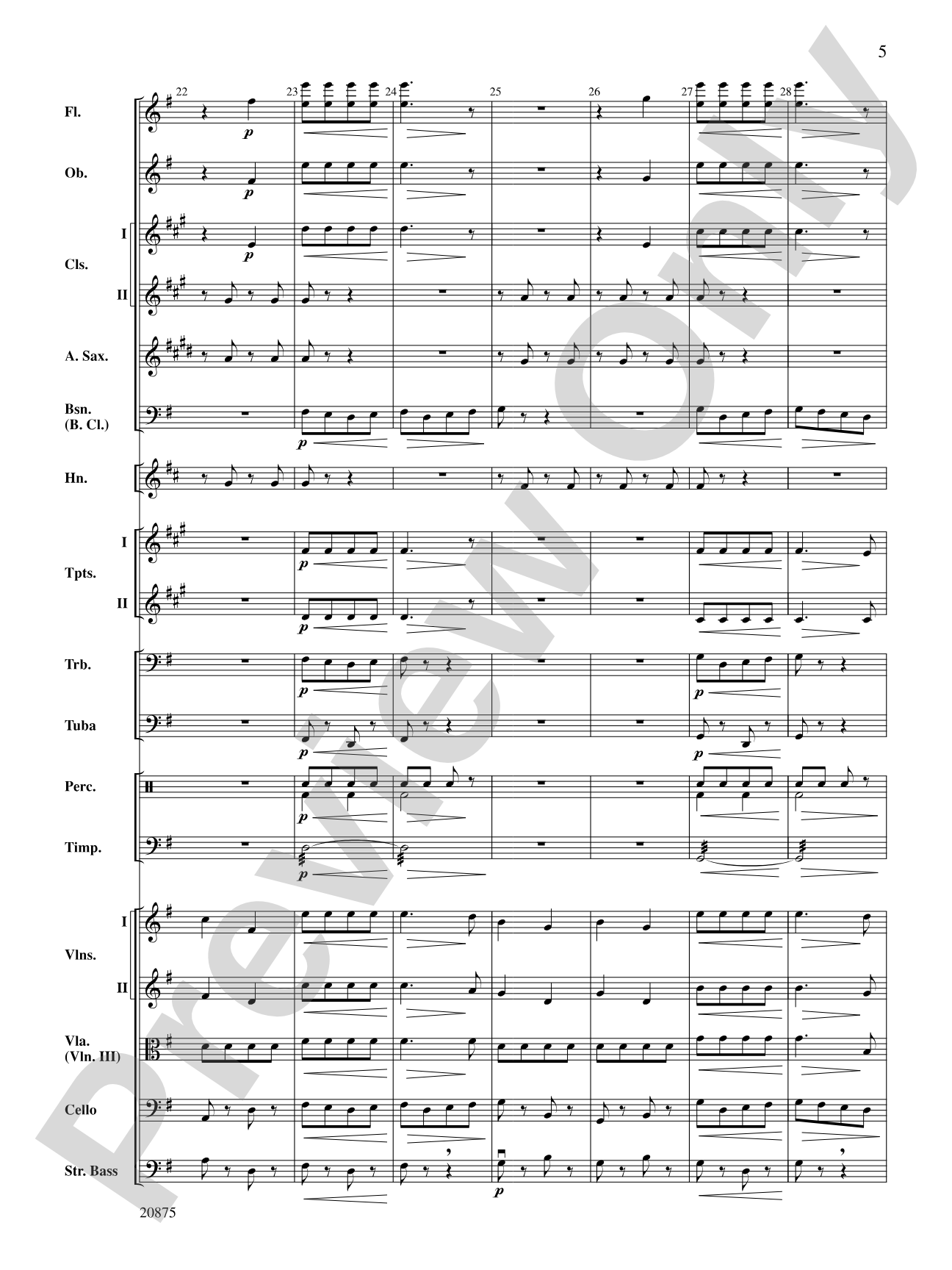 Thunder and Lightning Polka: Full Orchestra Conductor Score & Parts