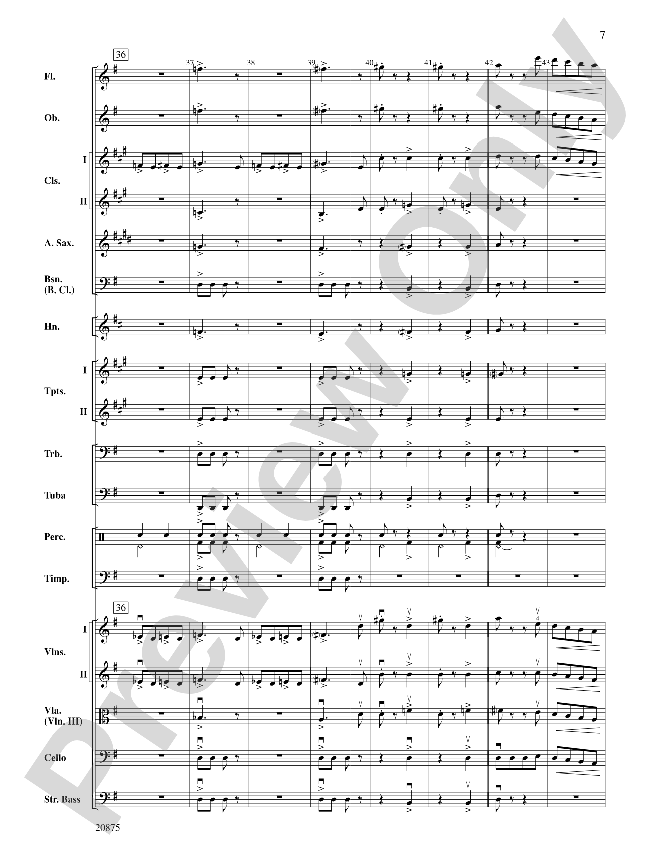 Thunder and Lightning Polka: Full Orchestra Conductor Score & Parts