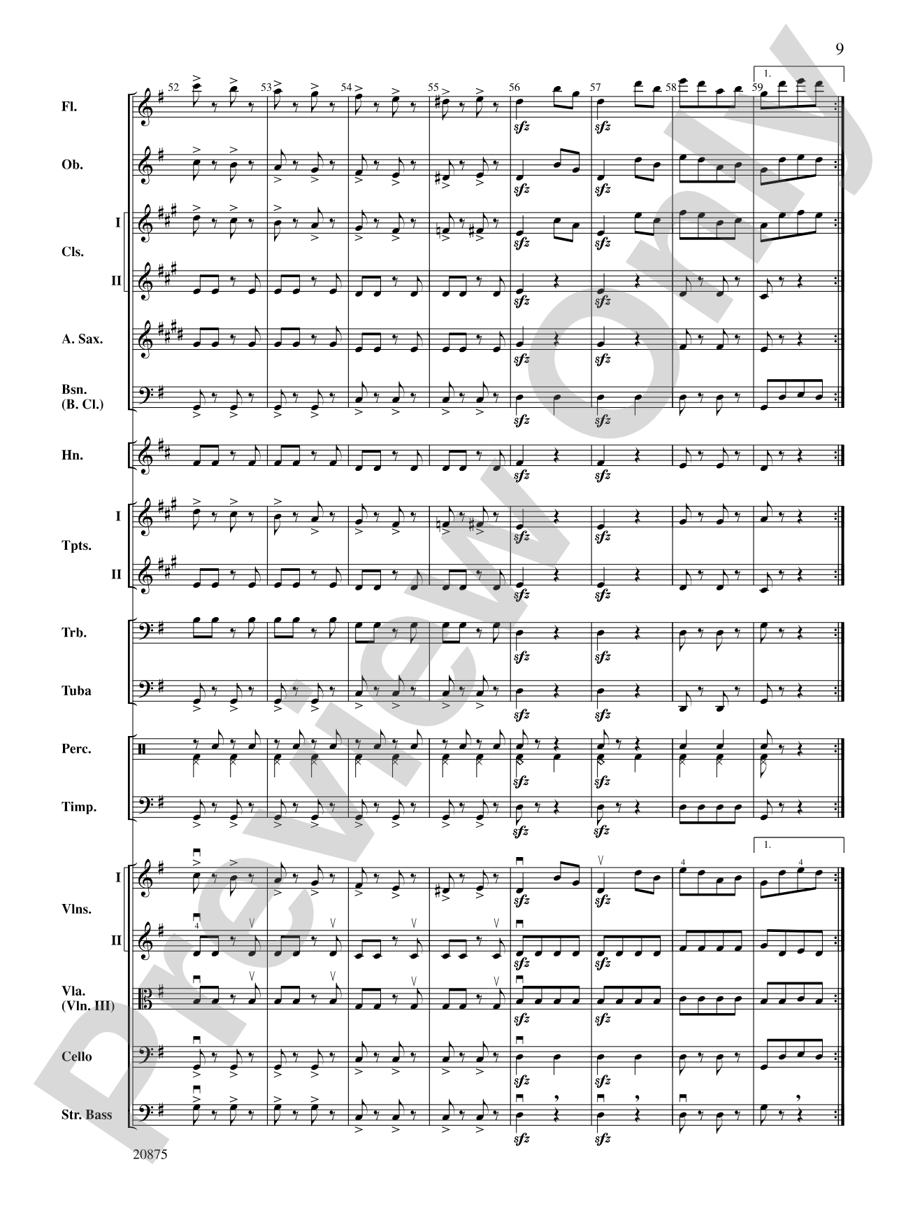 Thunder and Lightning Polka: Full Orchestra Conductor Score & Parts