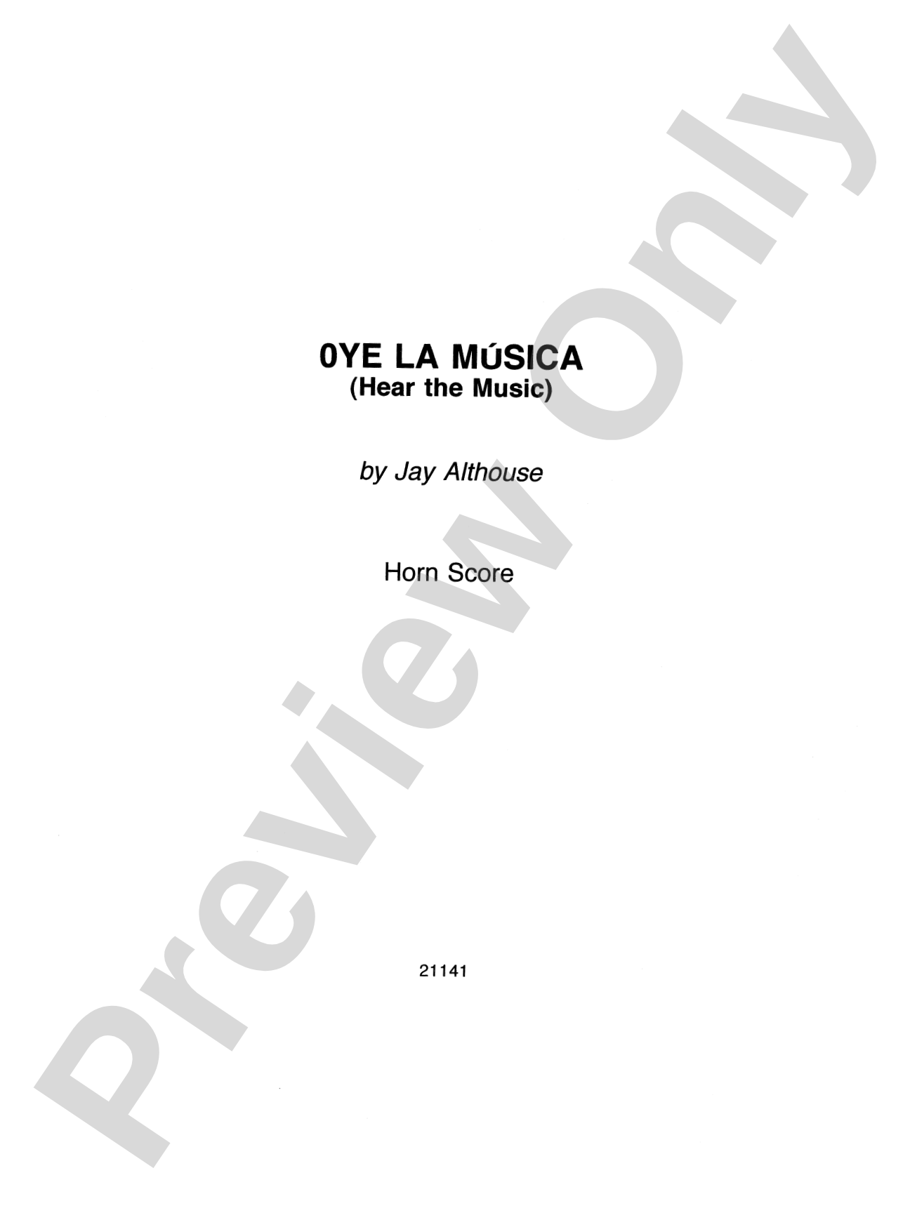 Oye la Música (Hear the Music): Choral SoundPax