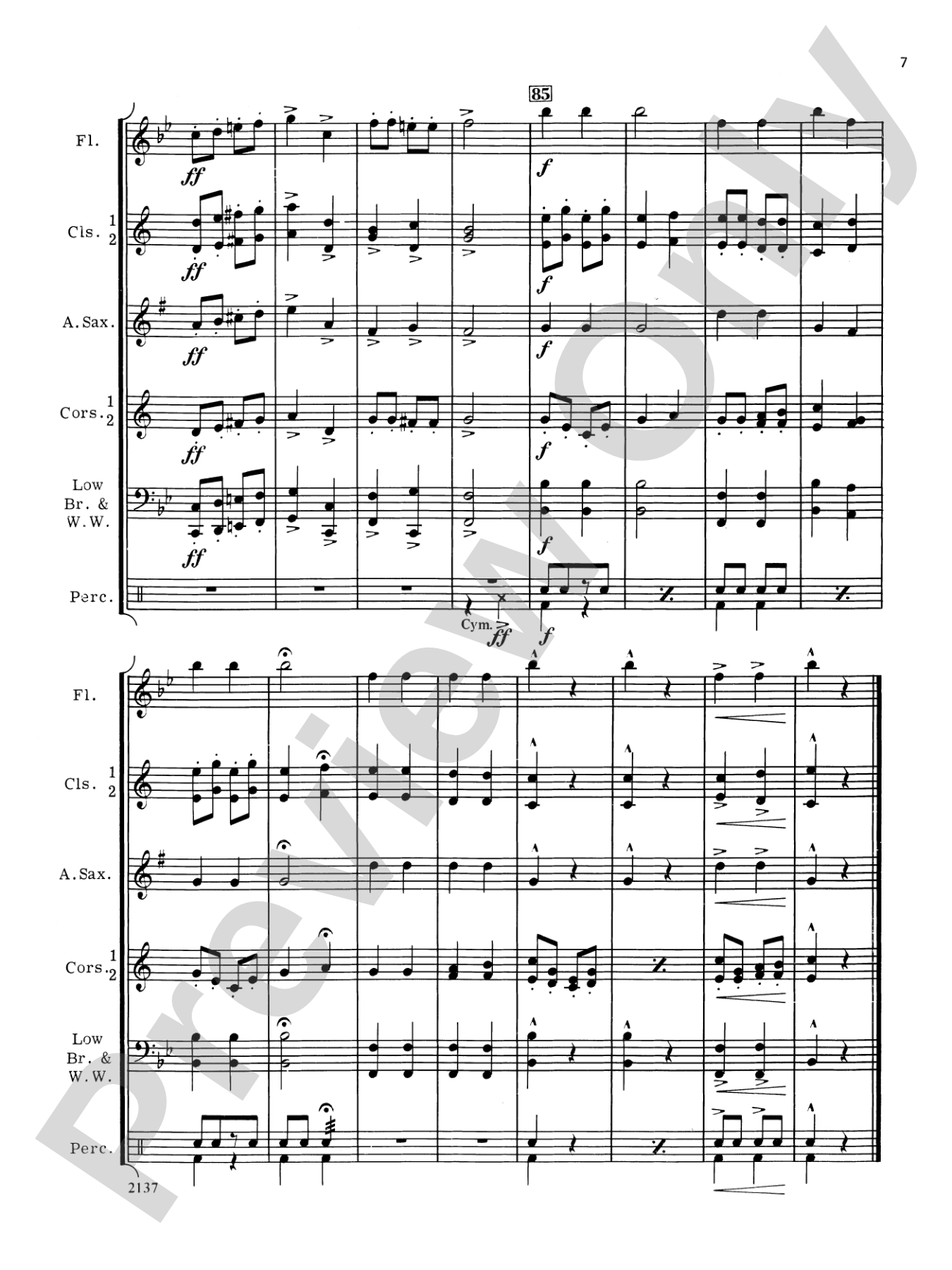 Air and Dance: Concert Band Conductor Score & Parts