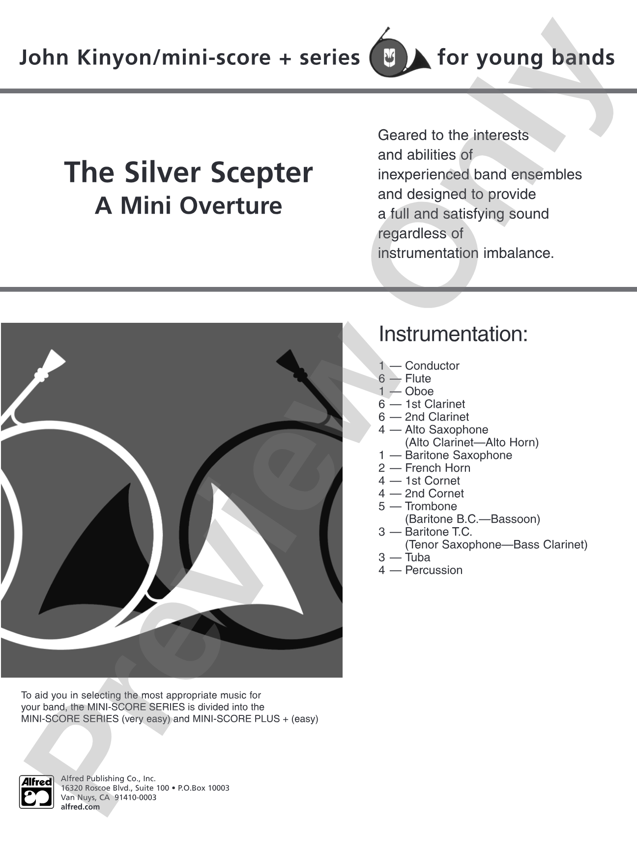 The Silver Scepter: Concert Band Conductor Score & Parts