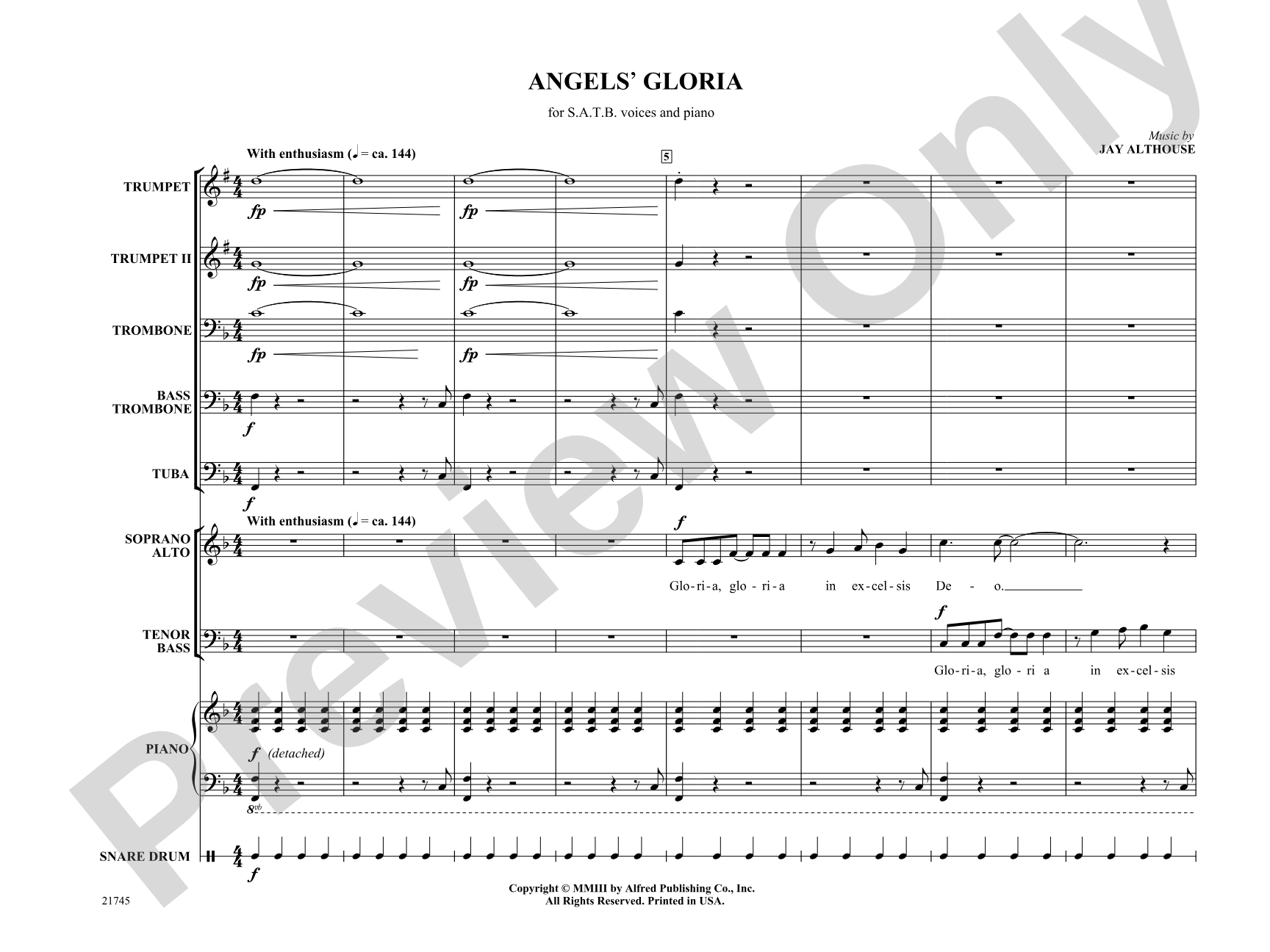 Angels' Gloria: Choral SoundPax