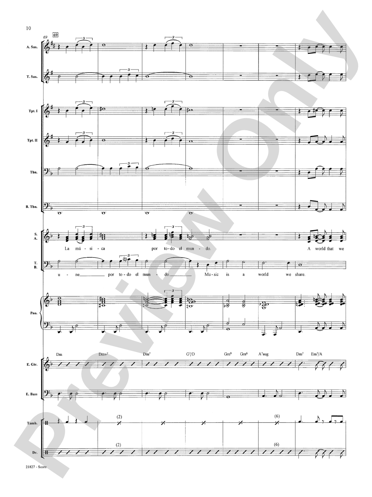 La Musica (The Music): Choral SoundPax