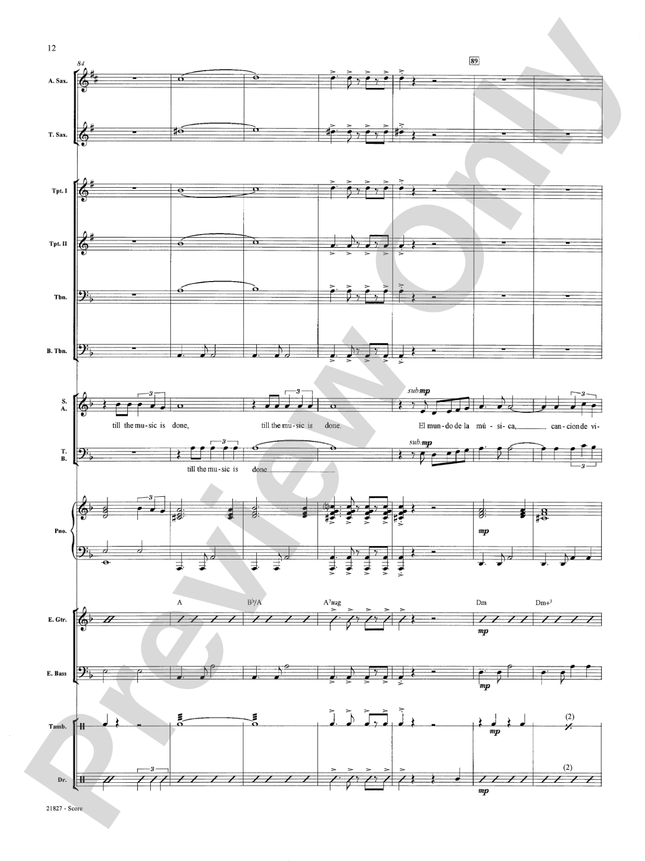 La Musica (The Music): Choral SoundPax